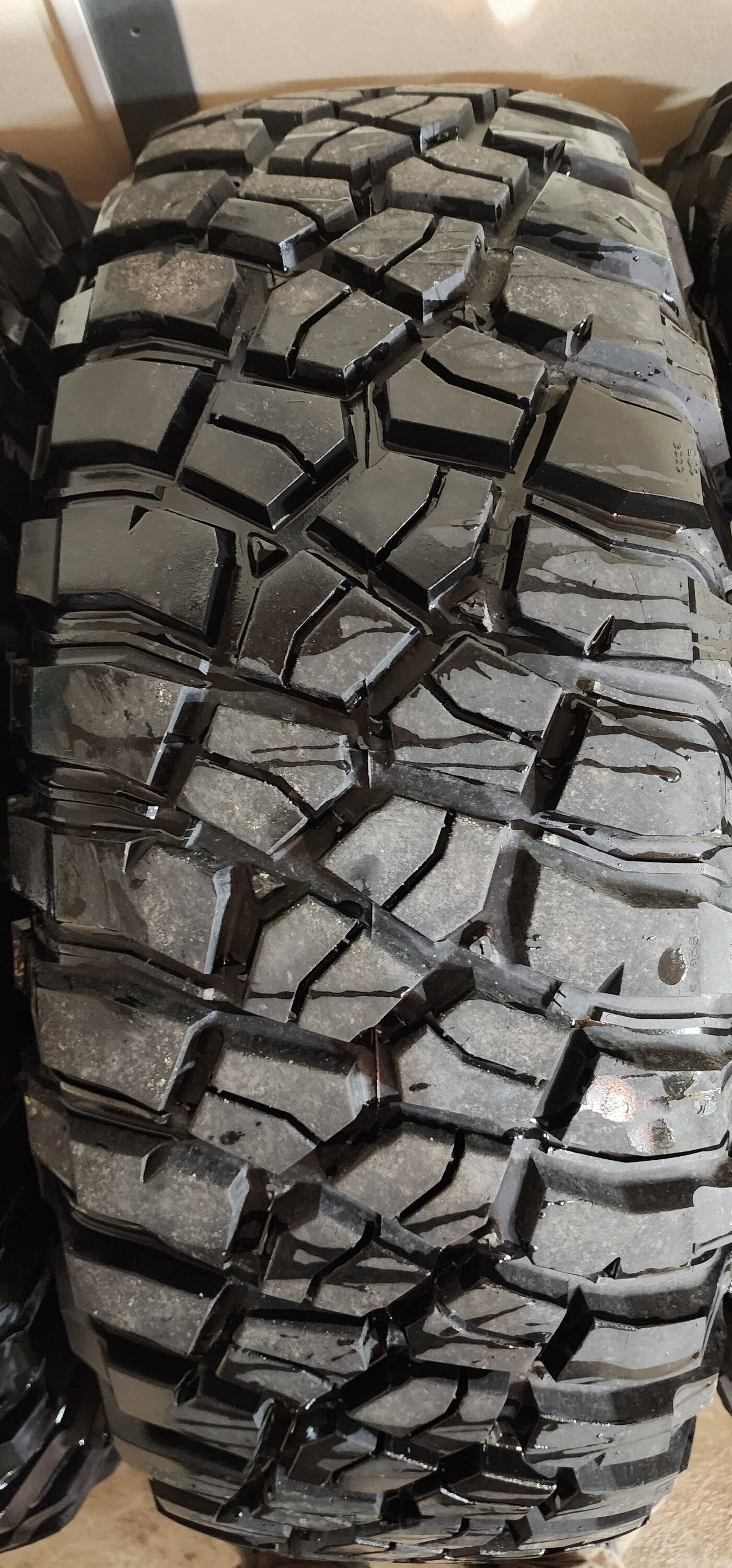 Jeep Gladiator (4) 37x12.5x17 BFGoodrich KM3 Mud Terrain T/A Tires on Factory Jeep Gladiator Rubicon Wheels With Tire Protection Certificates! 20230322_132549