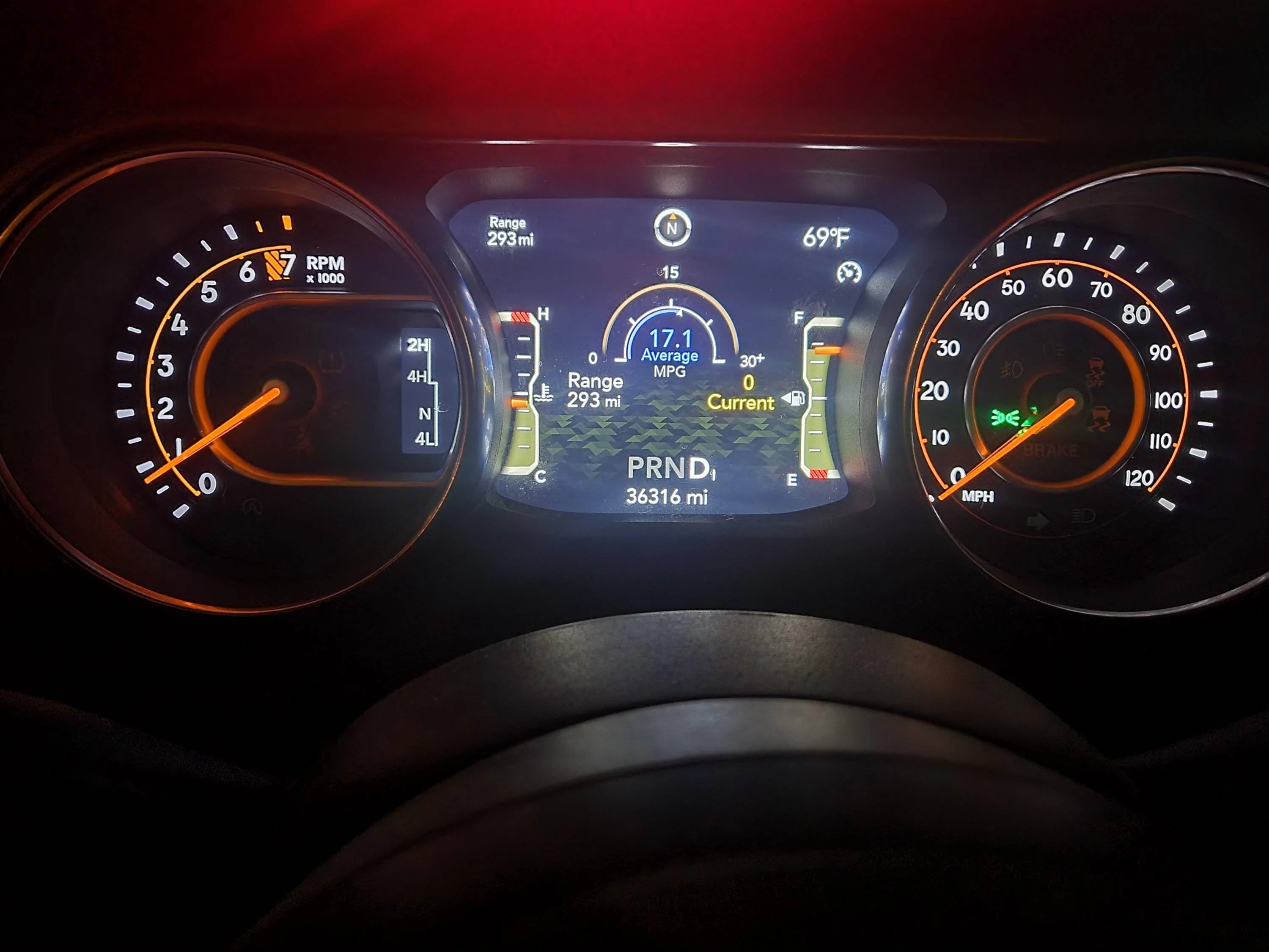 Jeep Gladiator 5.13 Gears, My Thoughts and Real Numbers 20230324_050228