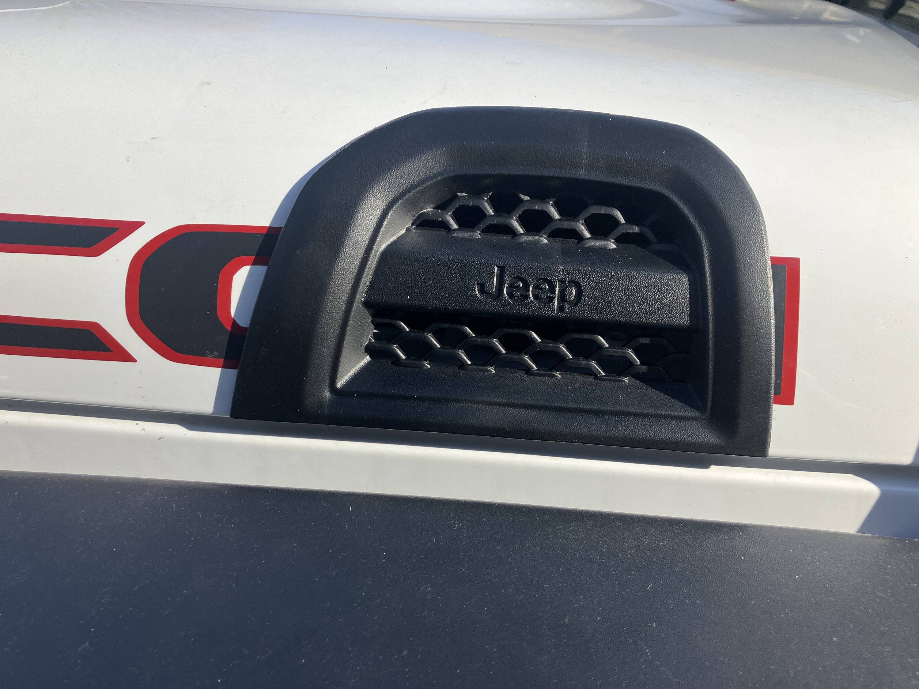 Jeep Gladiator Cut into hood to complete (vent) my Mopar CAI 9A305A32-41C3-4EAF-9498-2D52C297EF0C
