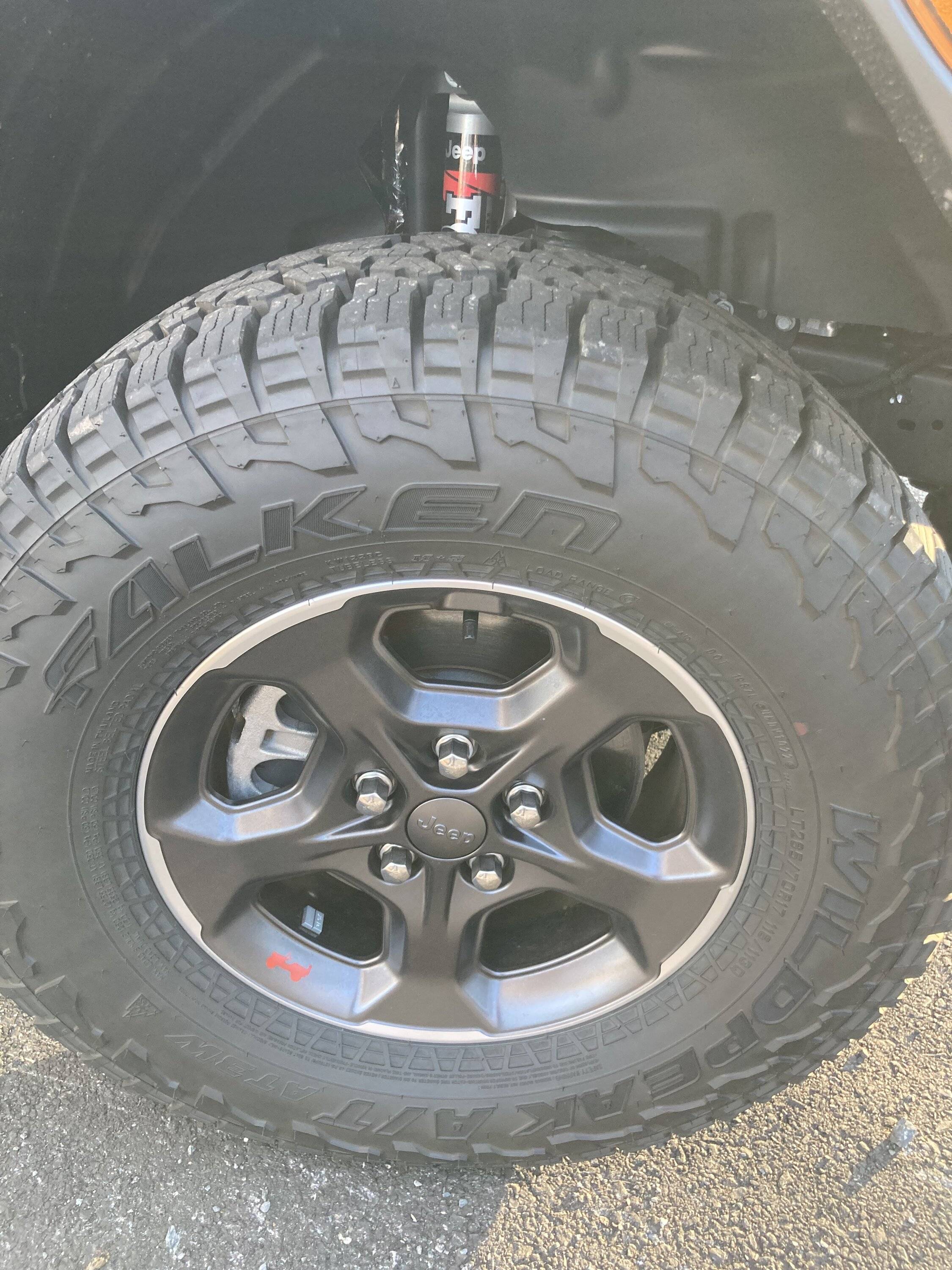 Jeep Gladiator Rubicon wheels and Falken wildpeak a/t brand new 215 miles D0A5CE15-A79C-4668-90F2-AF8107F2A59C