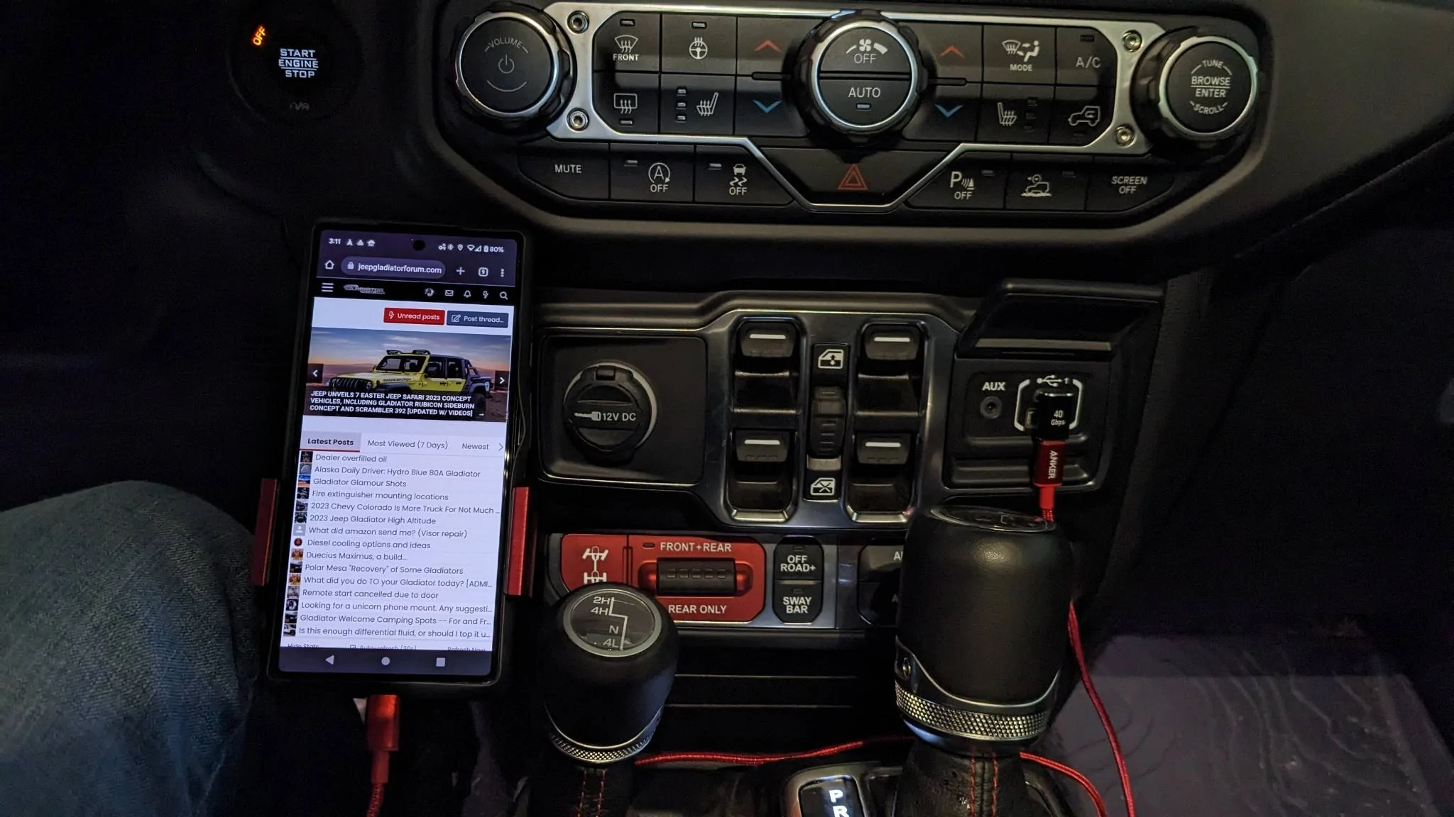 Jeep Gladiator Looking for a unicorn phone mount. Any suggestions? IMG_20230330_151423