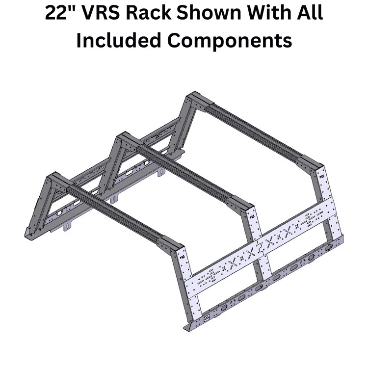 Jeep Gladiator Just ordered - 22" KBVOODOO VRS Rack! (New full length tonneau compatible rack) 22+VRS+Rack+Shown+With+All+Included+Components