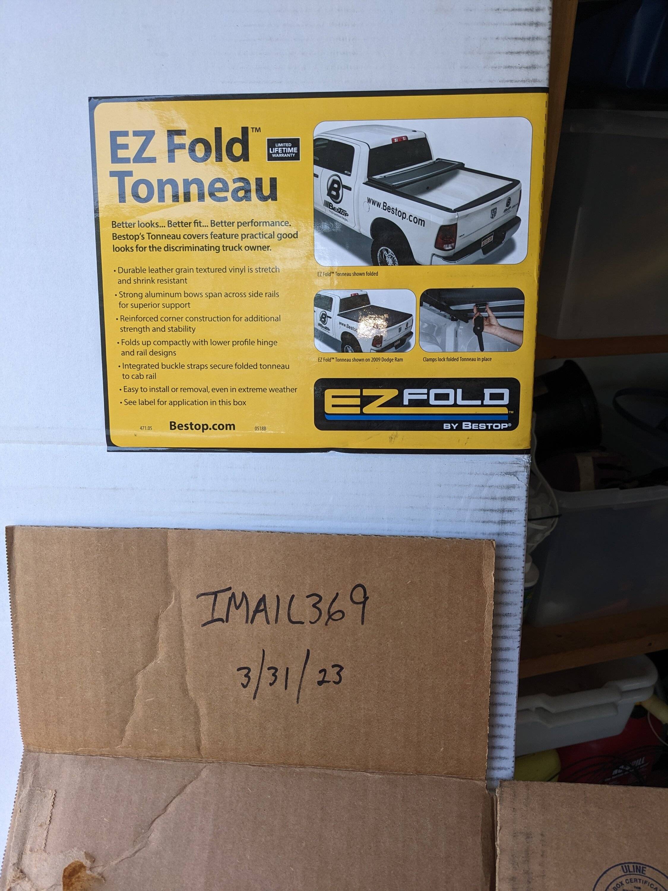 Jeep Gladiator New Bestop EZ-Fold™ Soft Tri-Fold Tonneau Cover PXL_20230401_194852057