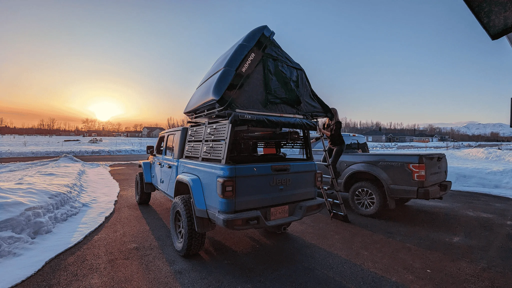 Jeep Gladiator Alaska Daily Drivers: Hydro Blue 80A and Bright White JTR 1680537485645