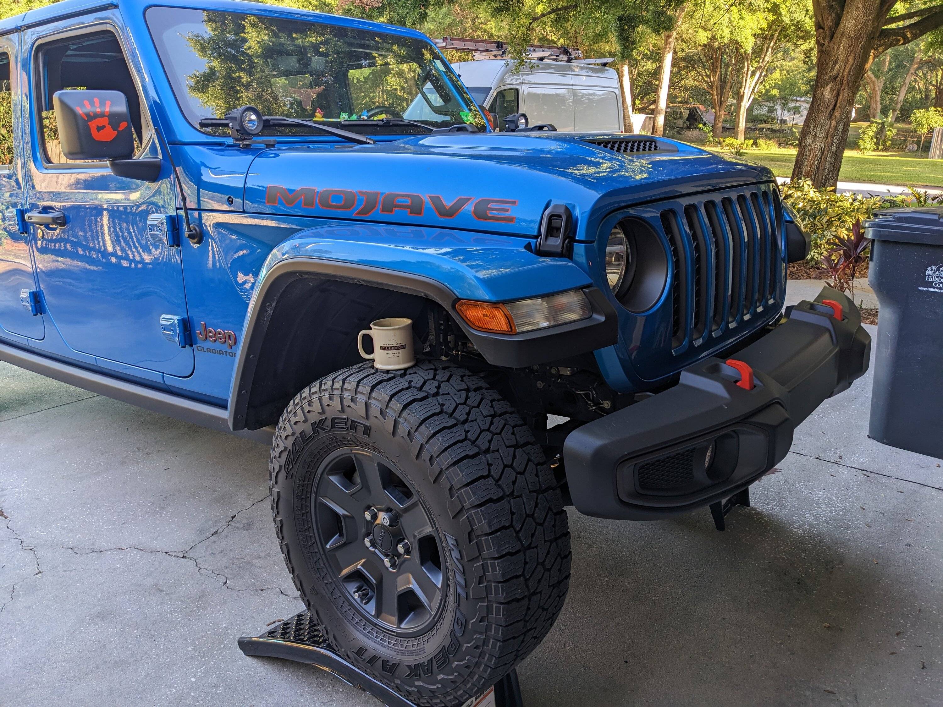 Jeep Gladiator Installed New Harbor Freight Badland Bumper Winch PXL_20230401_130153830