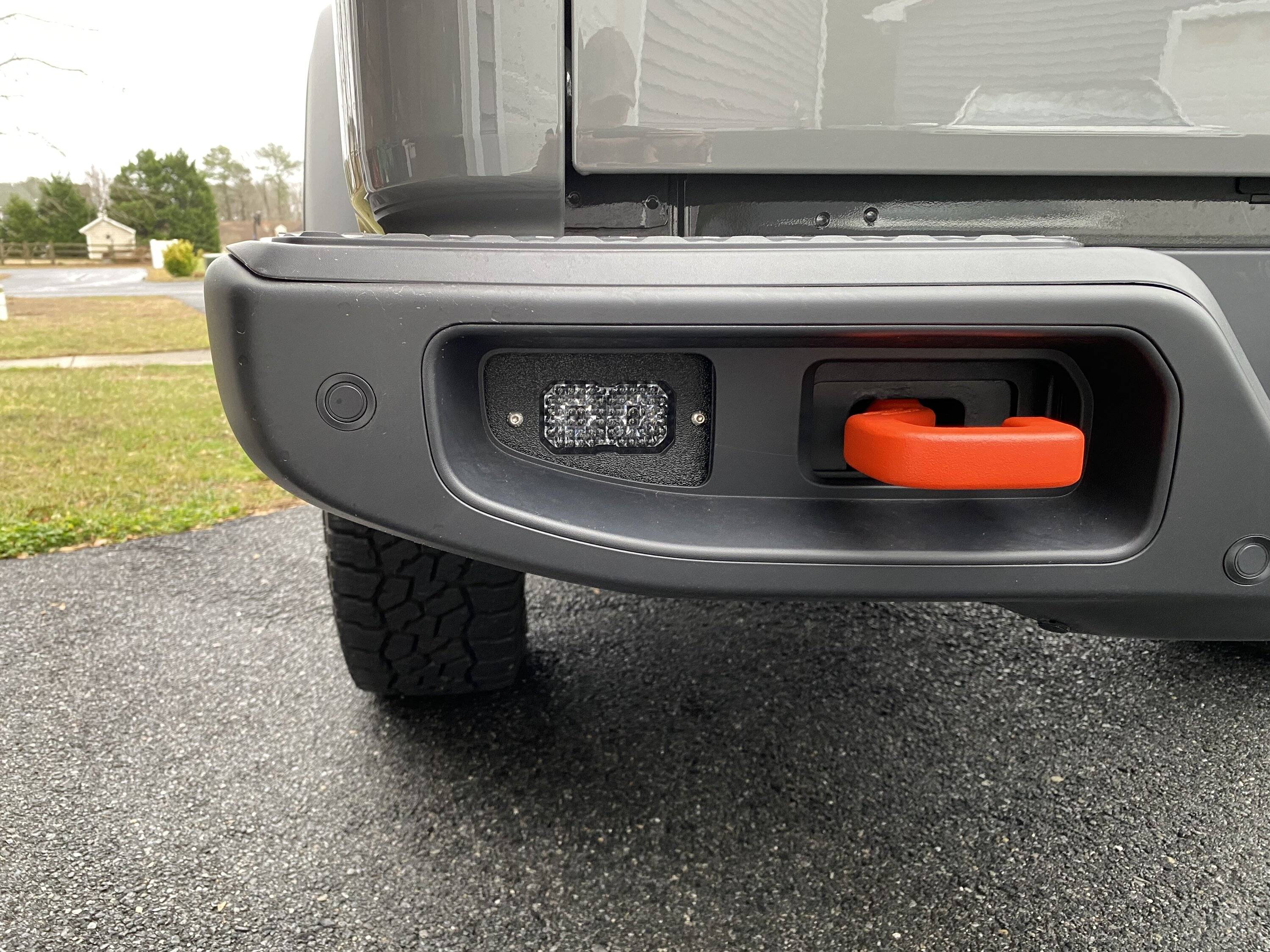 Jeep Gladiator Rear bumper mounts for SSC2 lights IMG_3212