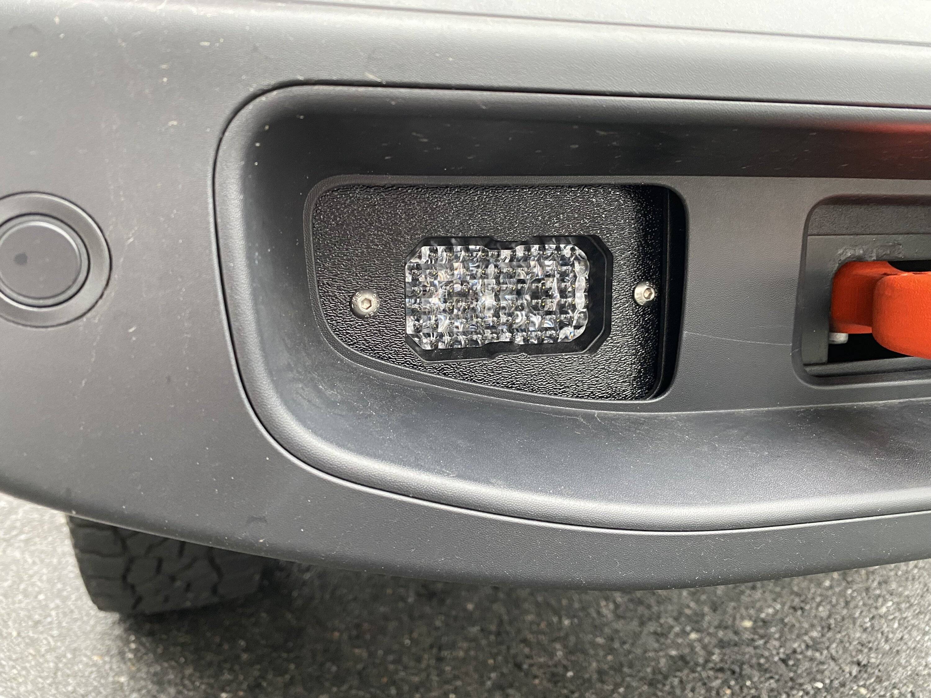 Jeep Gladiator Rear bumper mounts for SSC2 lights IMG_3213