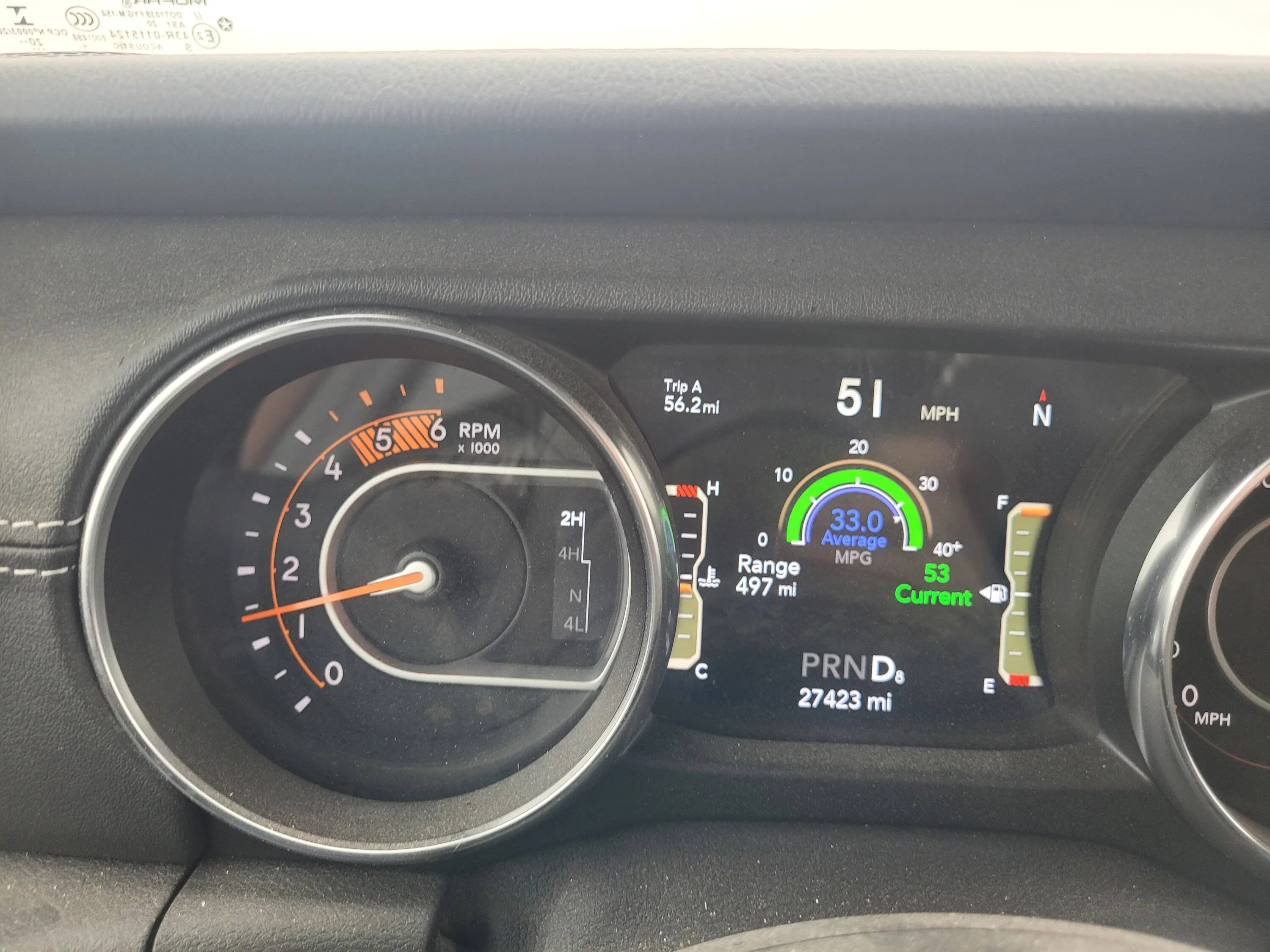 Jeep Gladiator Guess who finally got summer blend Diesel. 20230404_101435