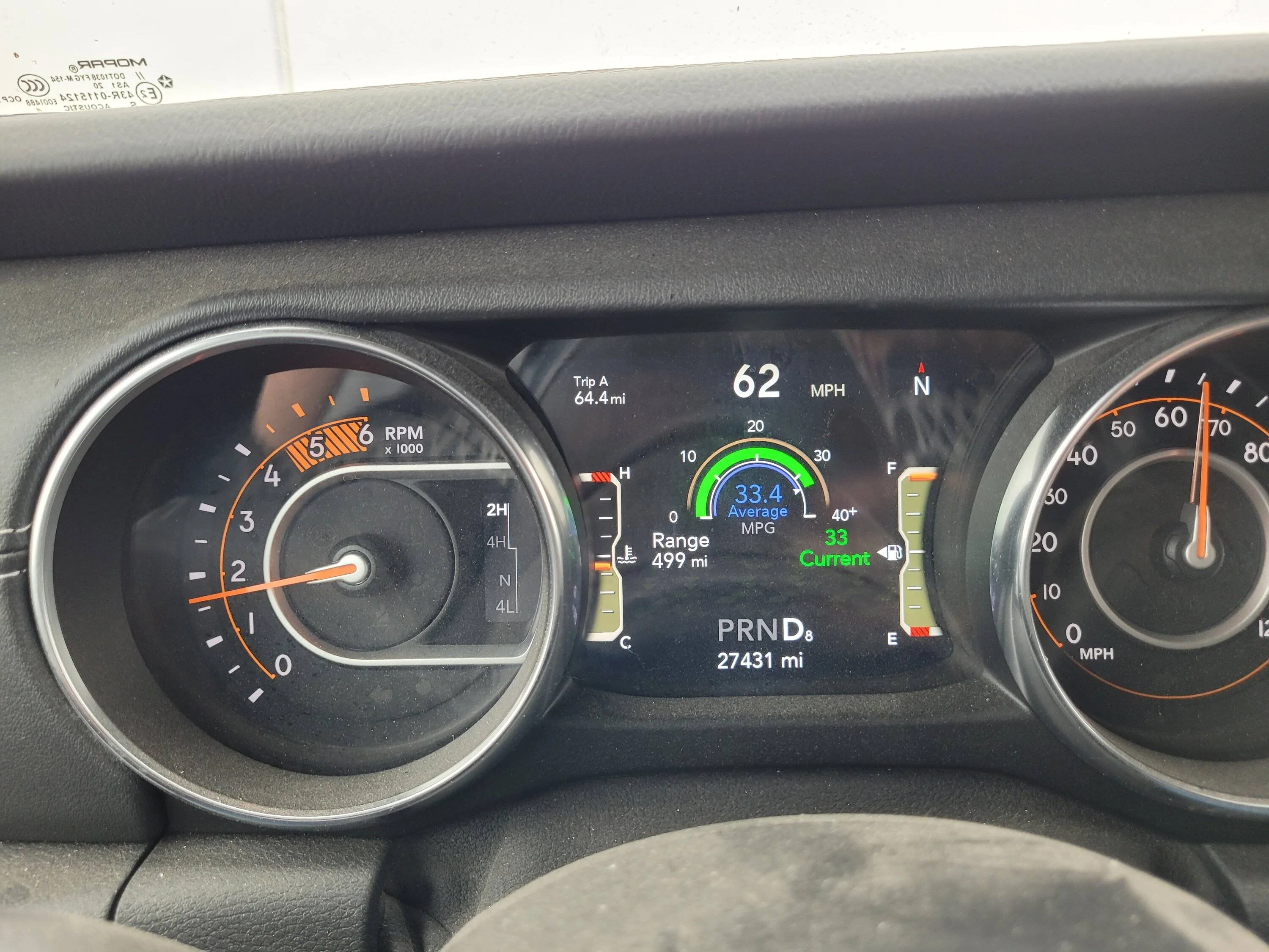Jeep Gladiator Guess who finally got summer blend Diesel. 20230404_102351