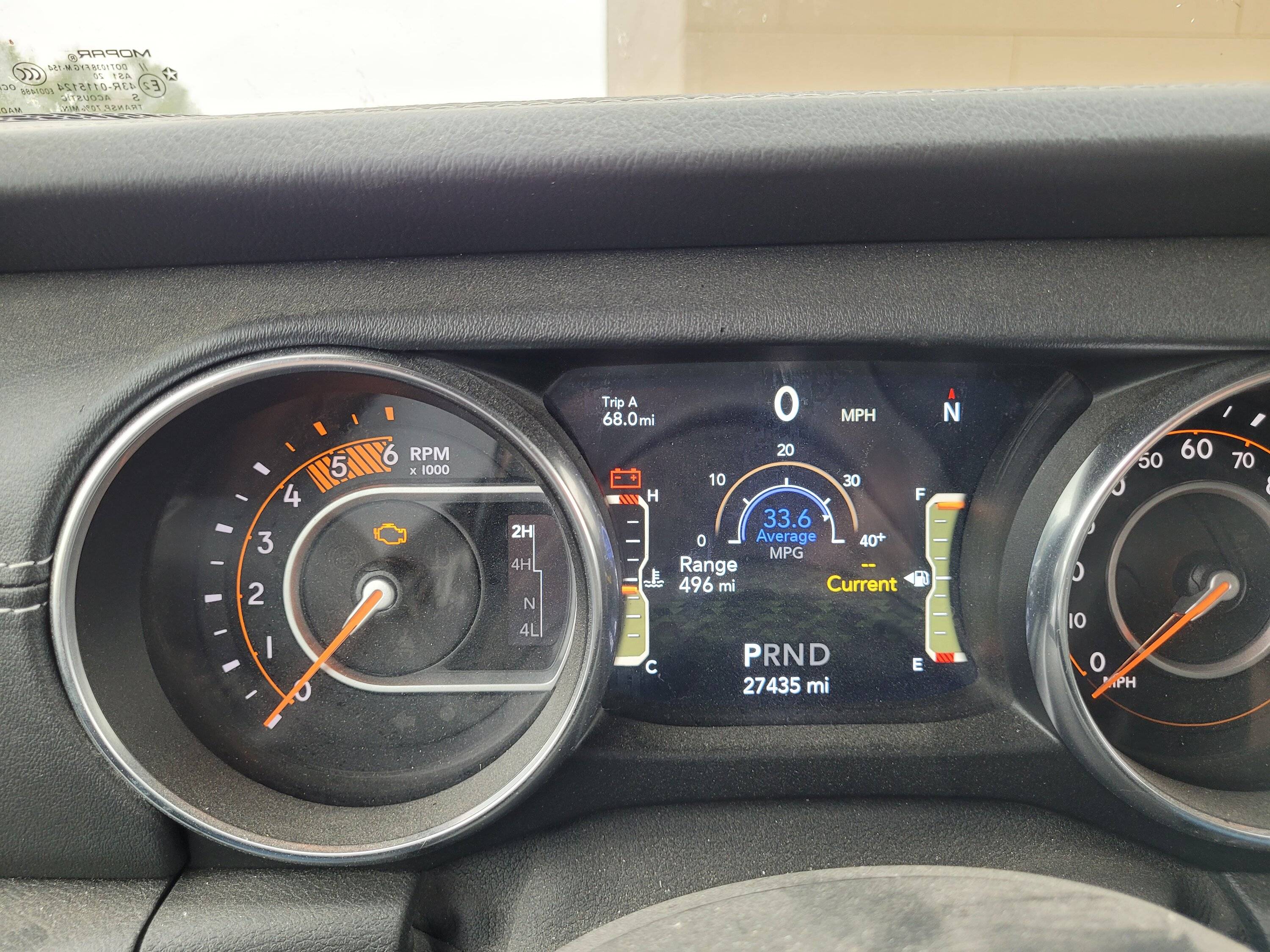 Jeep Gladiator Guess who finally got summer blend Diesel. 20230404_103349
