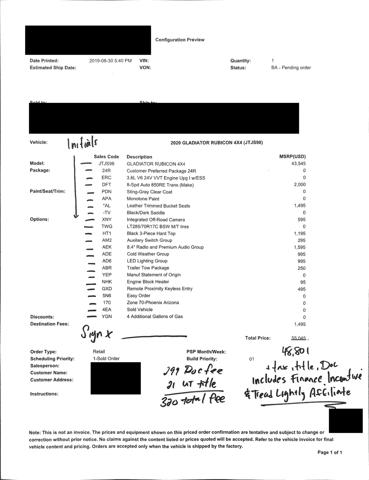 Jeep Gladiator Help me look this over before I place the order. 2019-08-30 16-07_Page_2