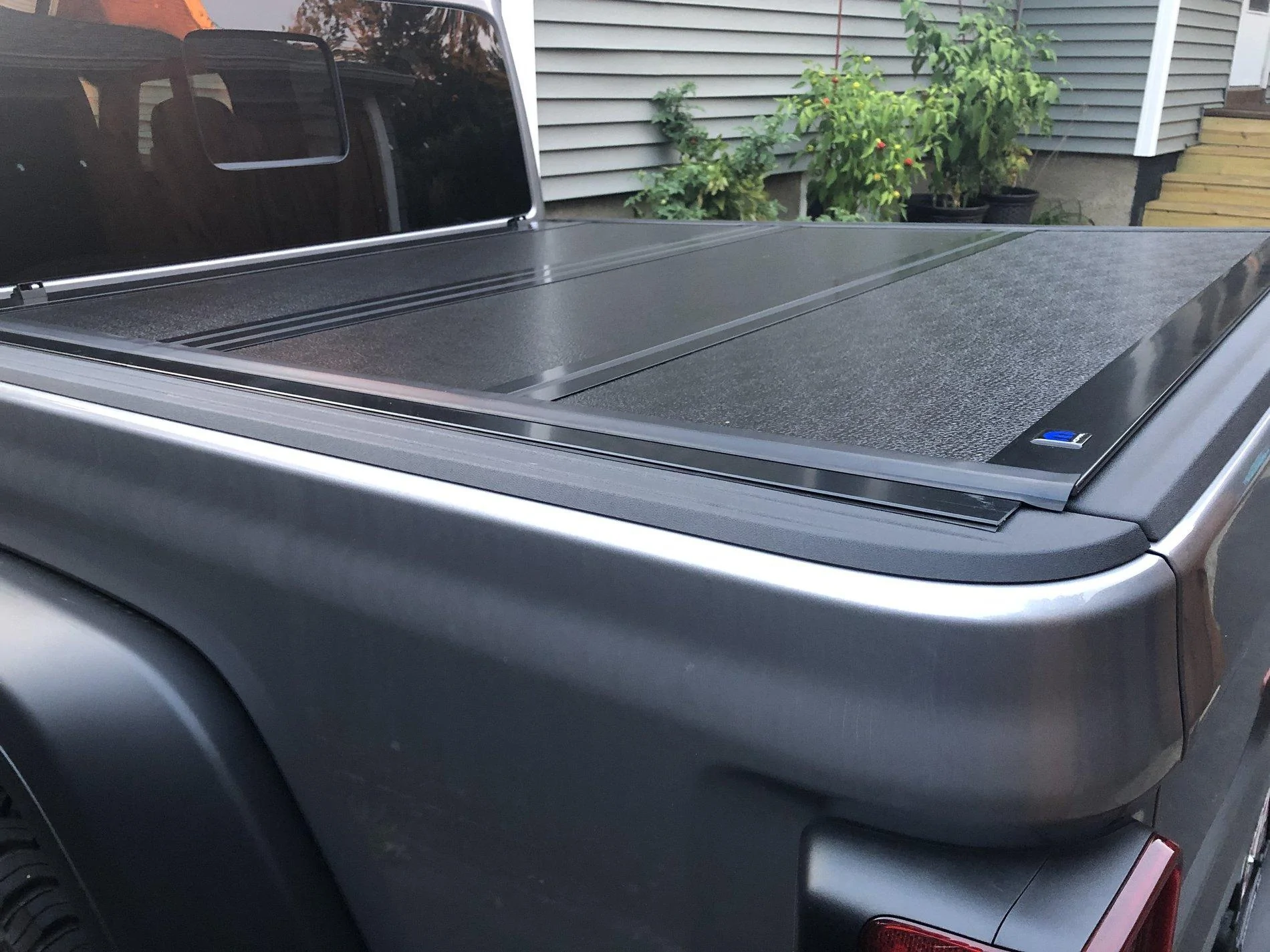 Jeep Gladiator If possible, Can Somebody post a non stock picture of the tri fold hard Tonneau cover? B1FE8332-024E-4B52-910C-B44AC94CDDC9