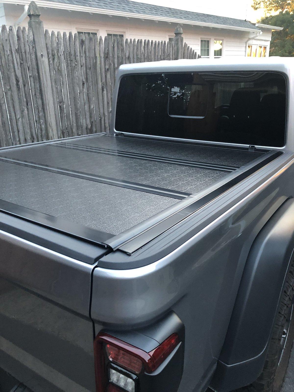 Jeep Gladiator If possible, Can Somebody post a non stock picture of the tri fold hard Tonneau cover? 837CEBC0-21C5-4E81-91E4-96AE4F0F2386
