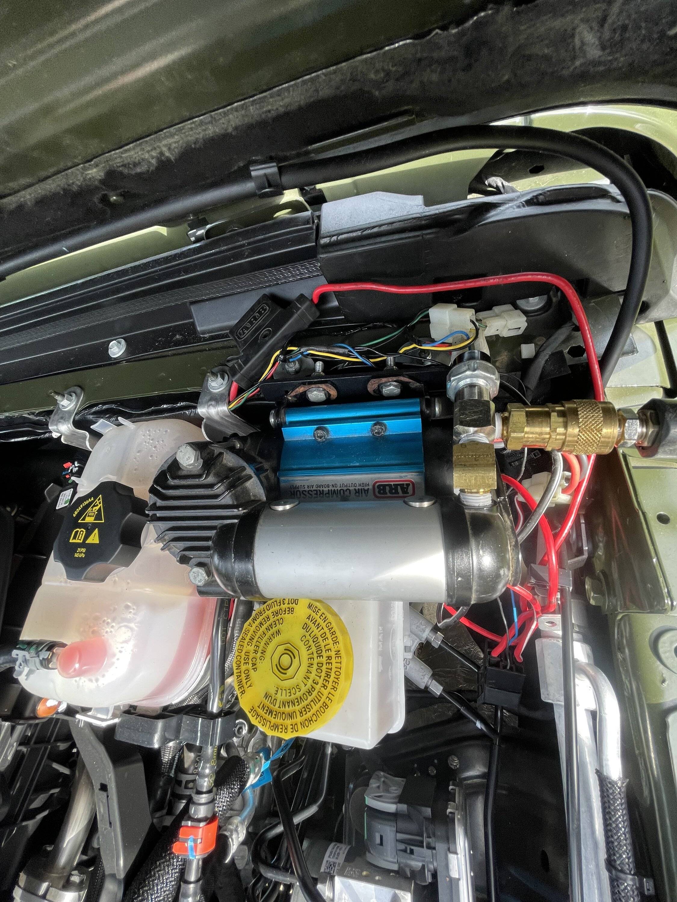 Jeep Gladiator ARB single air compressor mount question IMG_1917