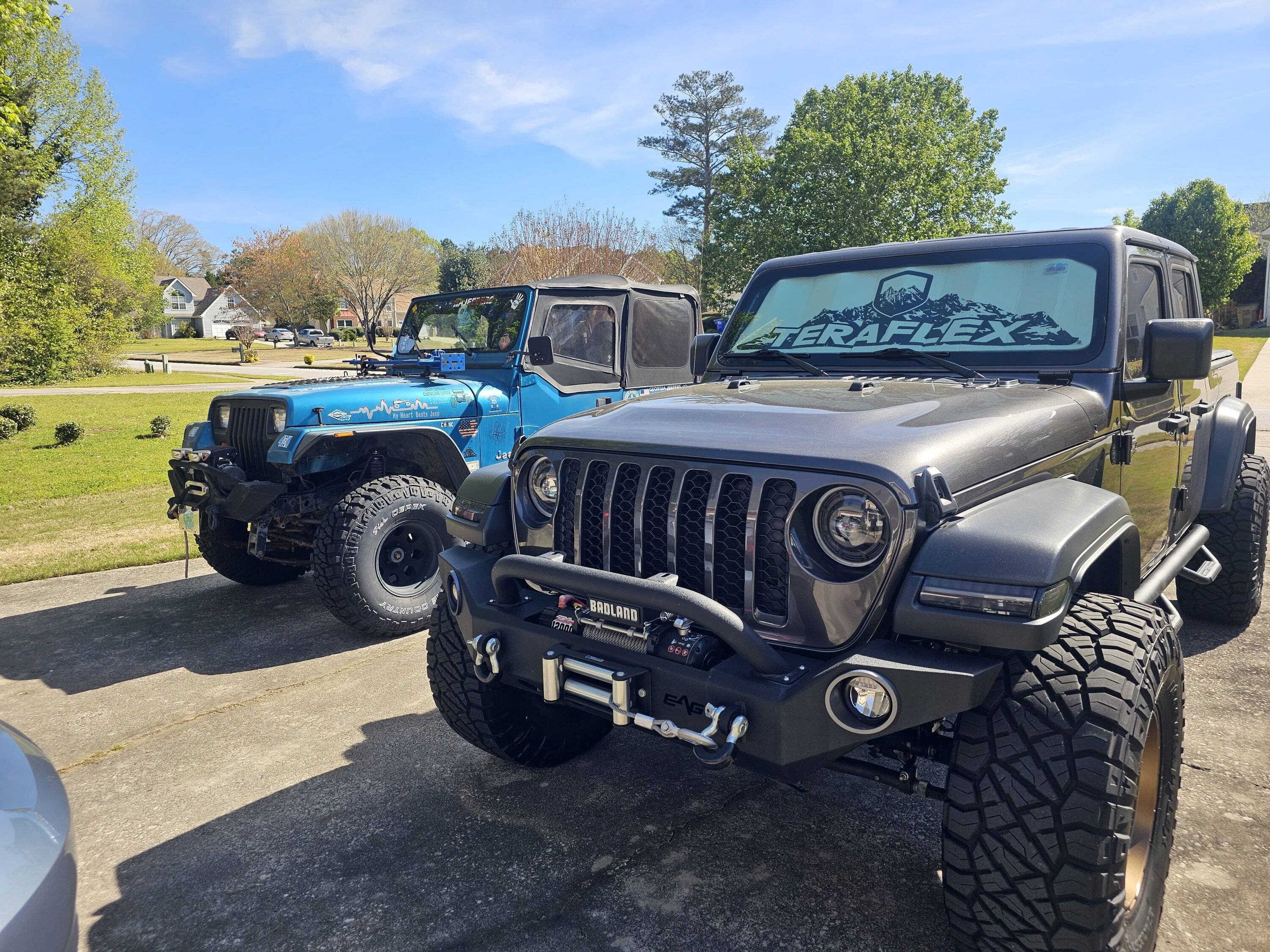 Jeep Gladiator Installed New Harbor Freight Badland Bumper Winch 20230402_110550