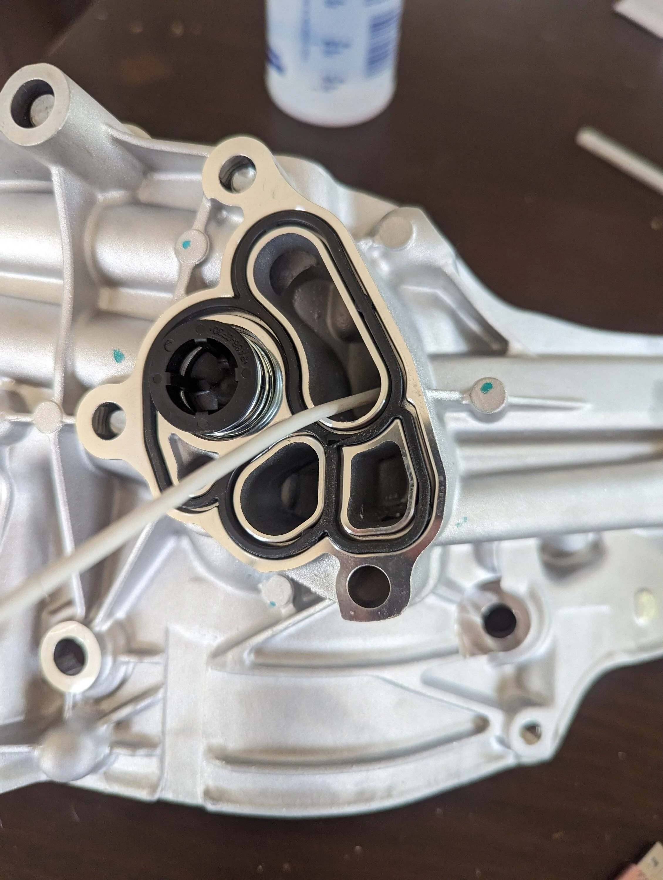 Jeep Gladiator Anatomy of the oil cooler and filter housing. PXL_20230408_133203181