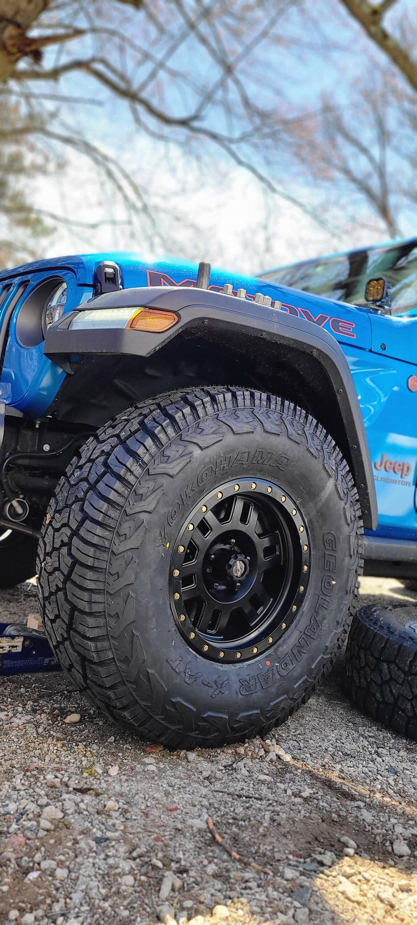 Jeep Gladiator Yokohama Geolandar X-AT LT37/12.50R17 at wally world $270 each 20230408_133125
