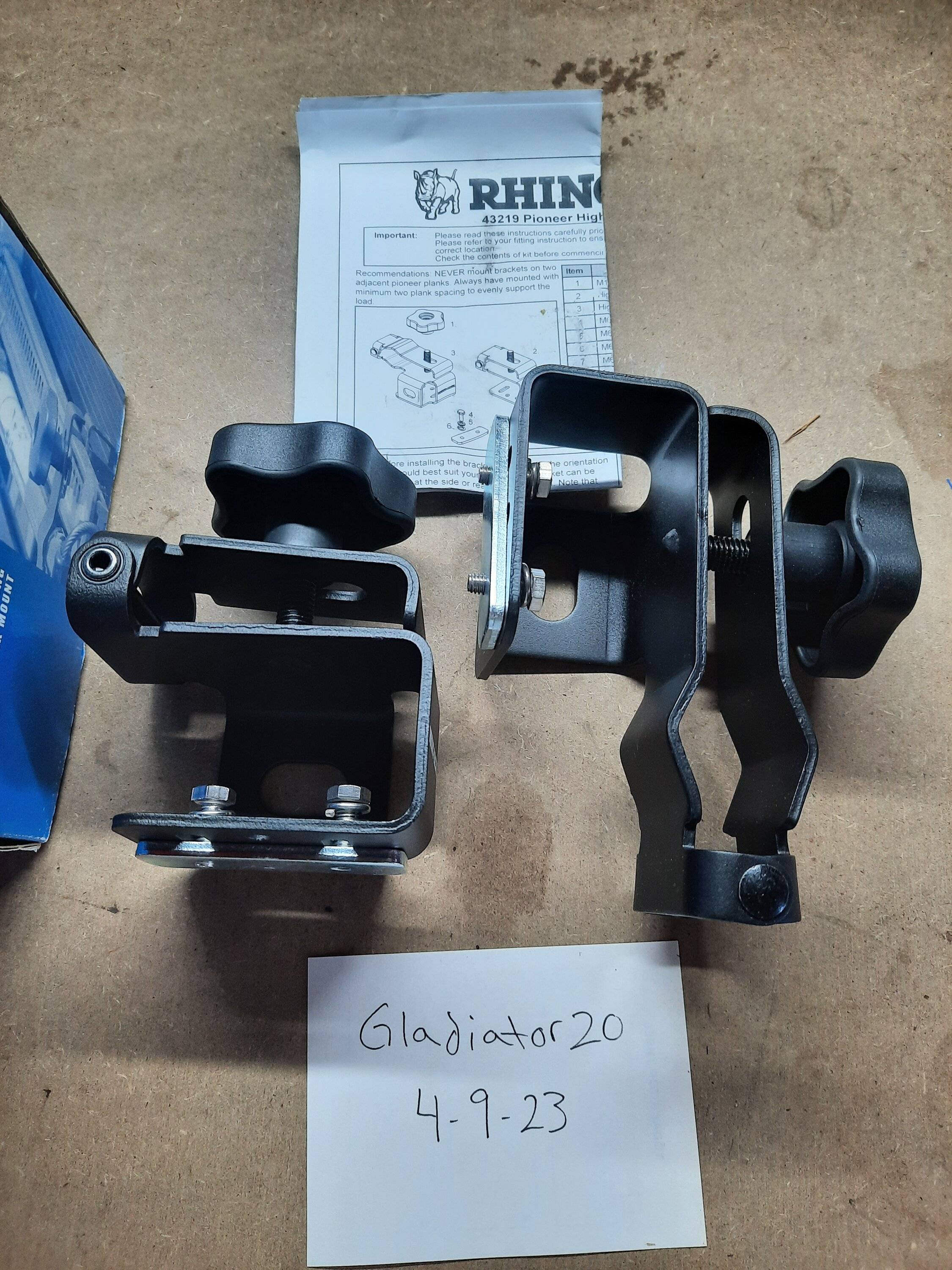 Jeep Gladiator Rhino Rack Pioneer High Lift Jack Mount 20230409_161044