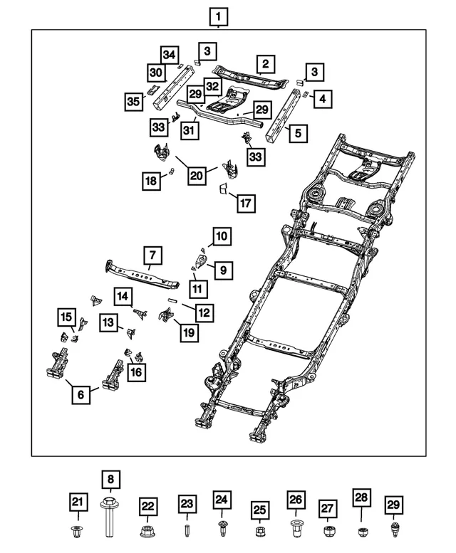 Jeep Gladiator Can a section of the frame be cut out and replaced if bent? 1681171298873
