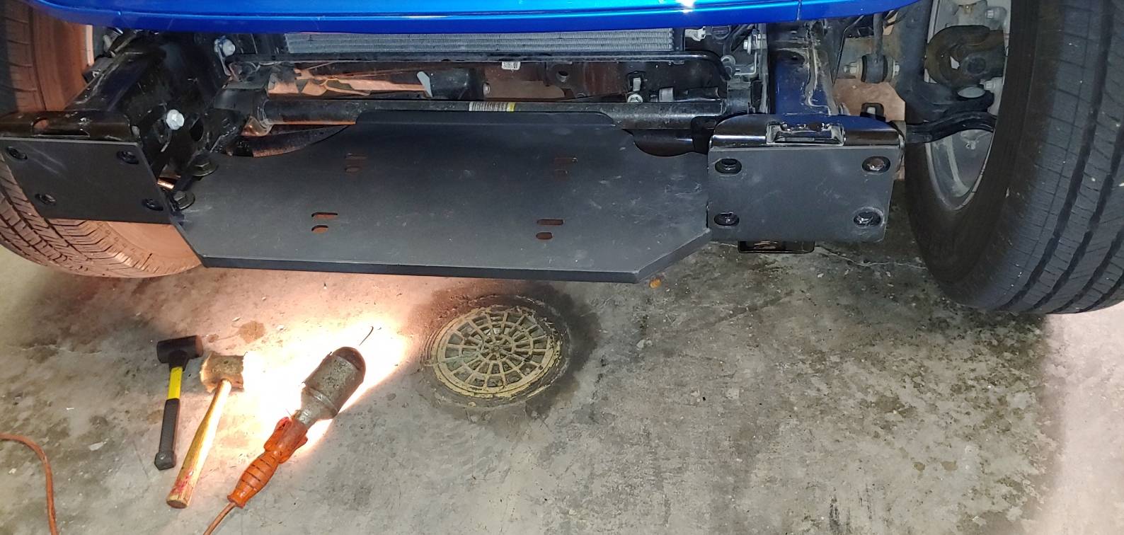 Jeep Gladiator Installed New Harbor Freight Badland Bumper Winch 20201014_095622_HDR