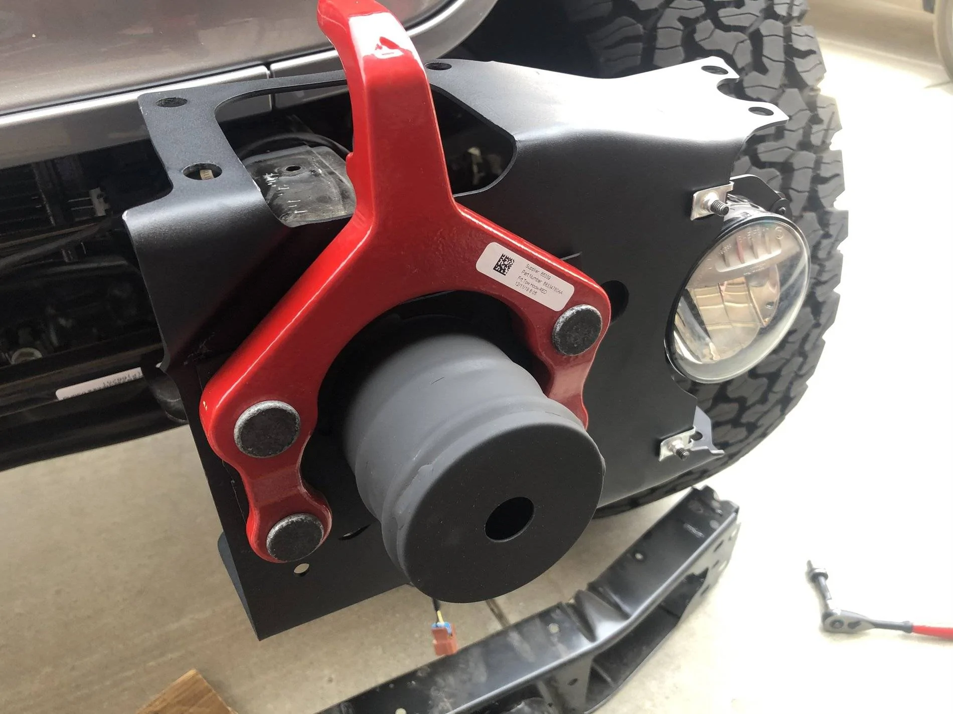 Jeep Gladiator Installed New Harbor Freight Badland Bumper Winch ECE97795-AF43-4E41-9A54-6742F96A9D3B