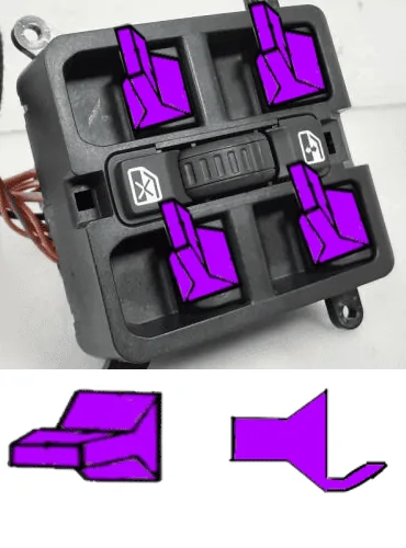 Jeep Gladiator Replacement window switches - that are DIFFERENT ?? 1681310615786