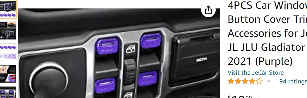 Jeep Gladiator Replacement window switches - that are DIFFERENT ?? 1681323243631
