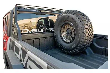 Jeep Gladiator Thoughts on spare tire carrier for 37” tire DV8