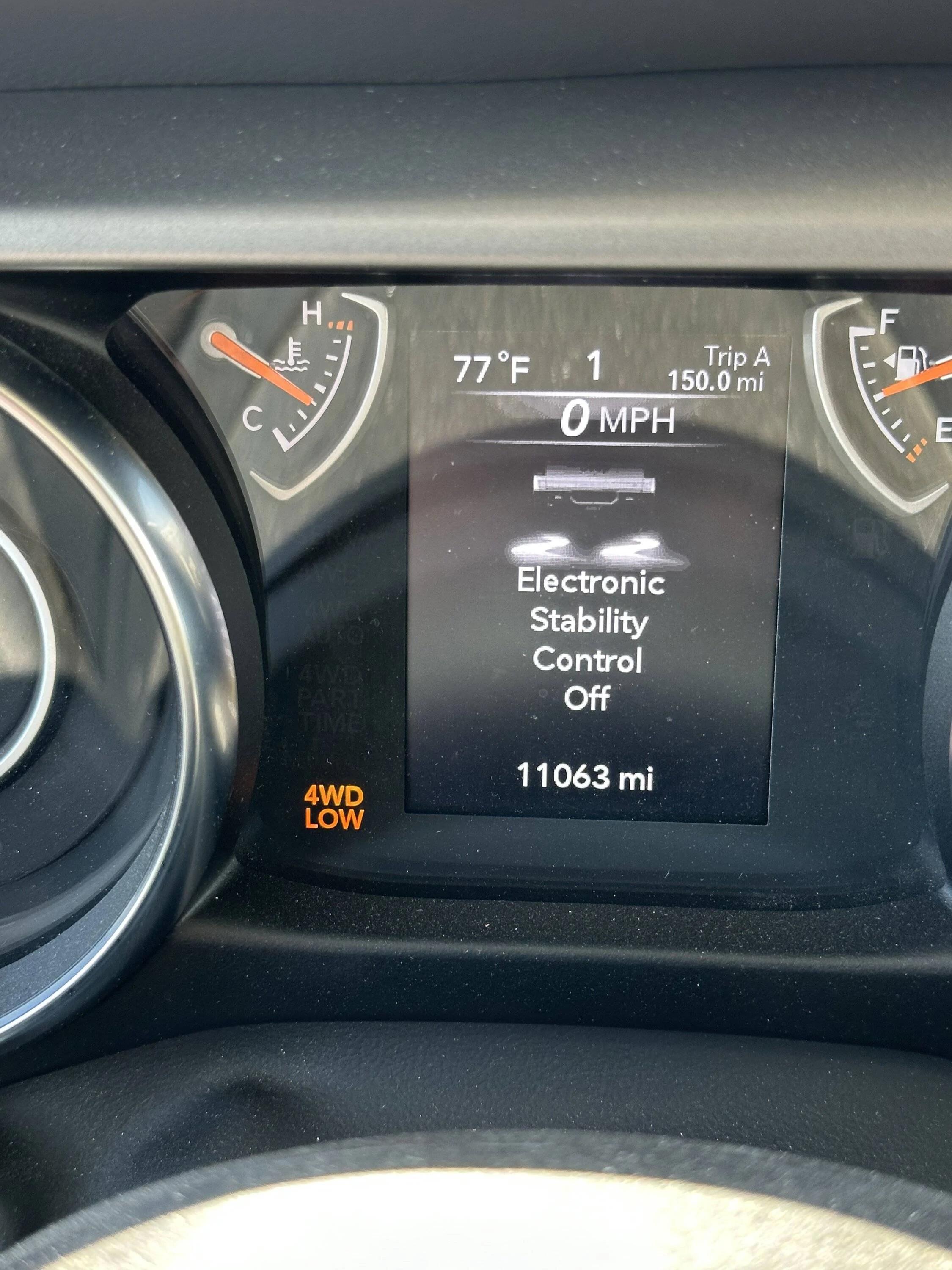 Jeep Gladiator 4WD indicator light on the Base Instrument Cluster? IMG_8427