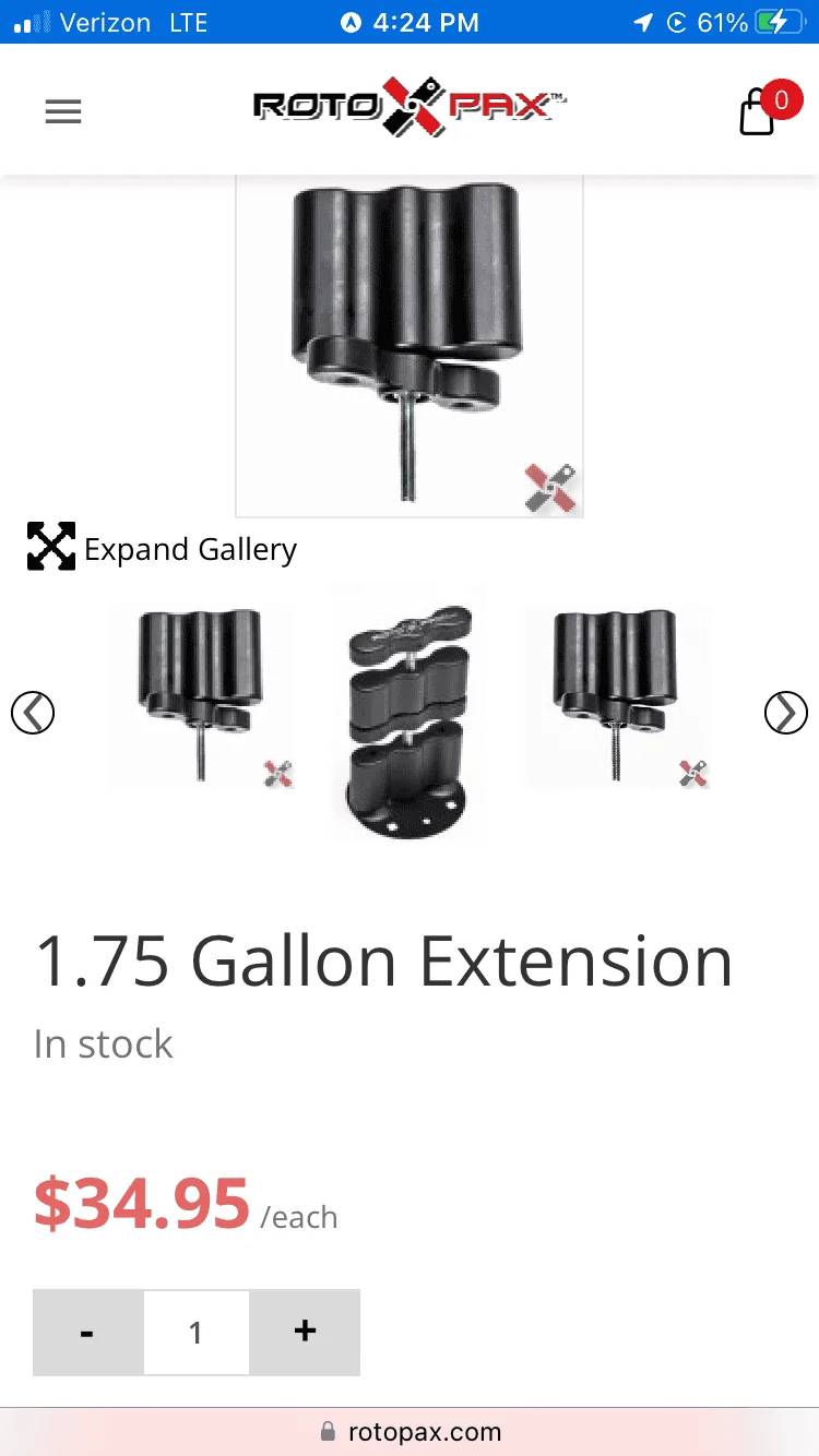 Jeep Gladiator Rotopax 1.75 Gallon Extensions (4) - $30 per 90A2F386-ABE8-439E-94B6-6400EA881BED