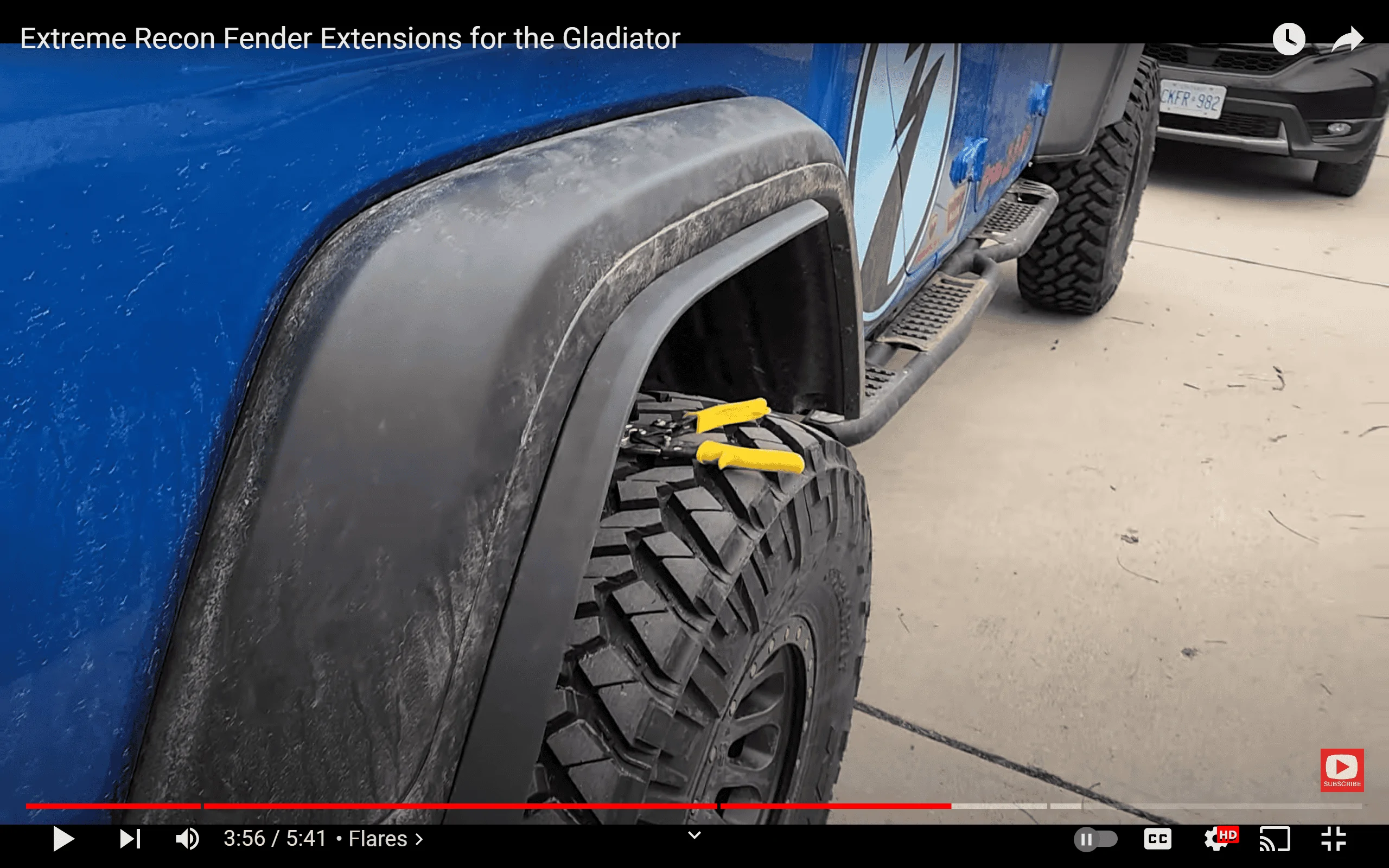 Jeep Gladiator Recon Extreme fender flare spats / extensions for Max Tow 1681621354664