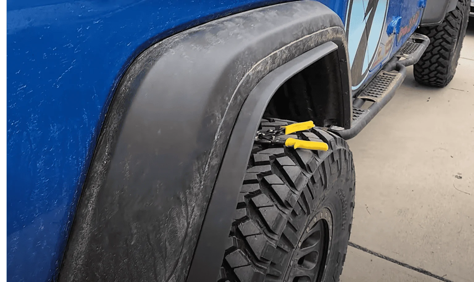 Jeep Gladiator Recon Extreme fender flare spats / extensions for Max Tow 1681621473966