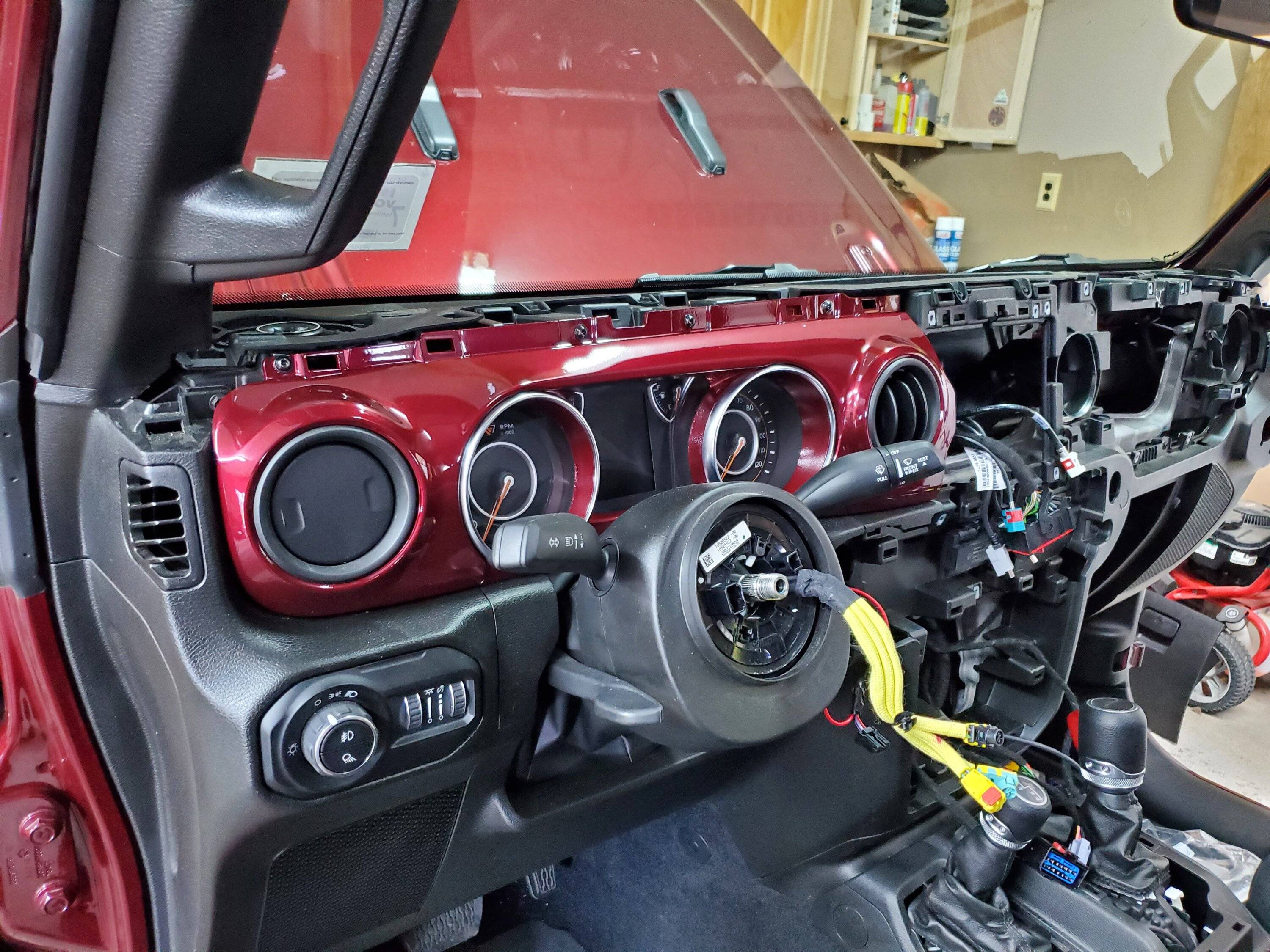 Jeep Gladiator Finally Got to the Interior Paint Job on My Gladiator Willys 20230416_084506