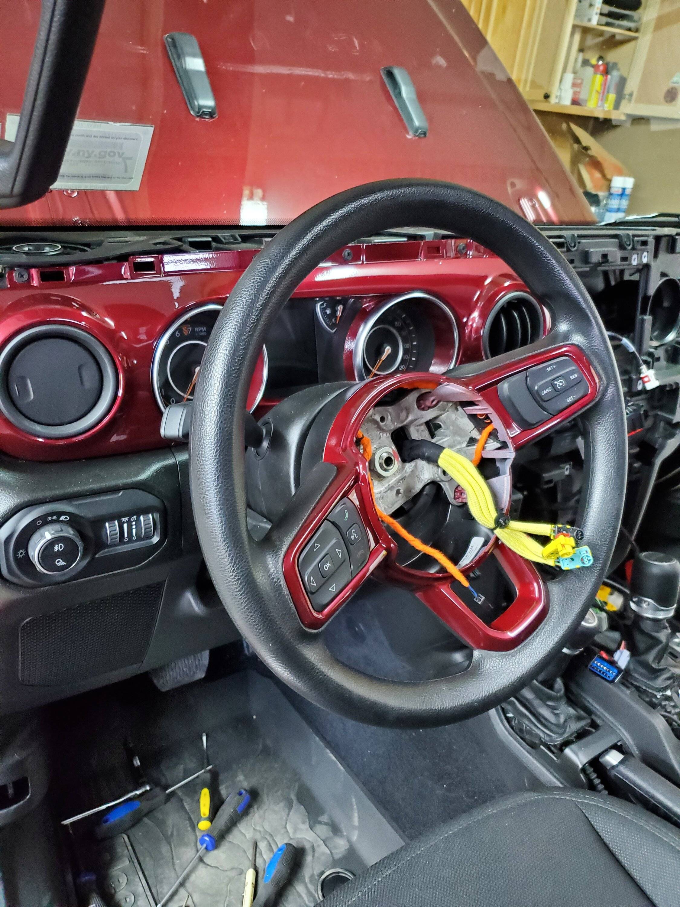 Jeep Gladiator Finally Got to the Interior Paint Job on My Gladiator Willys 20230416_090432