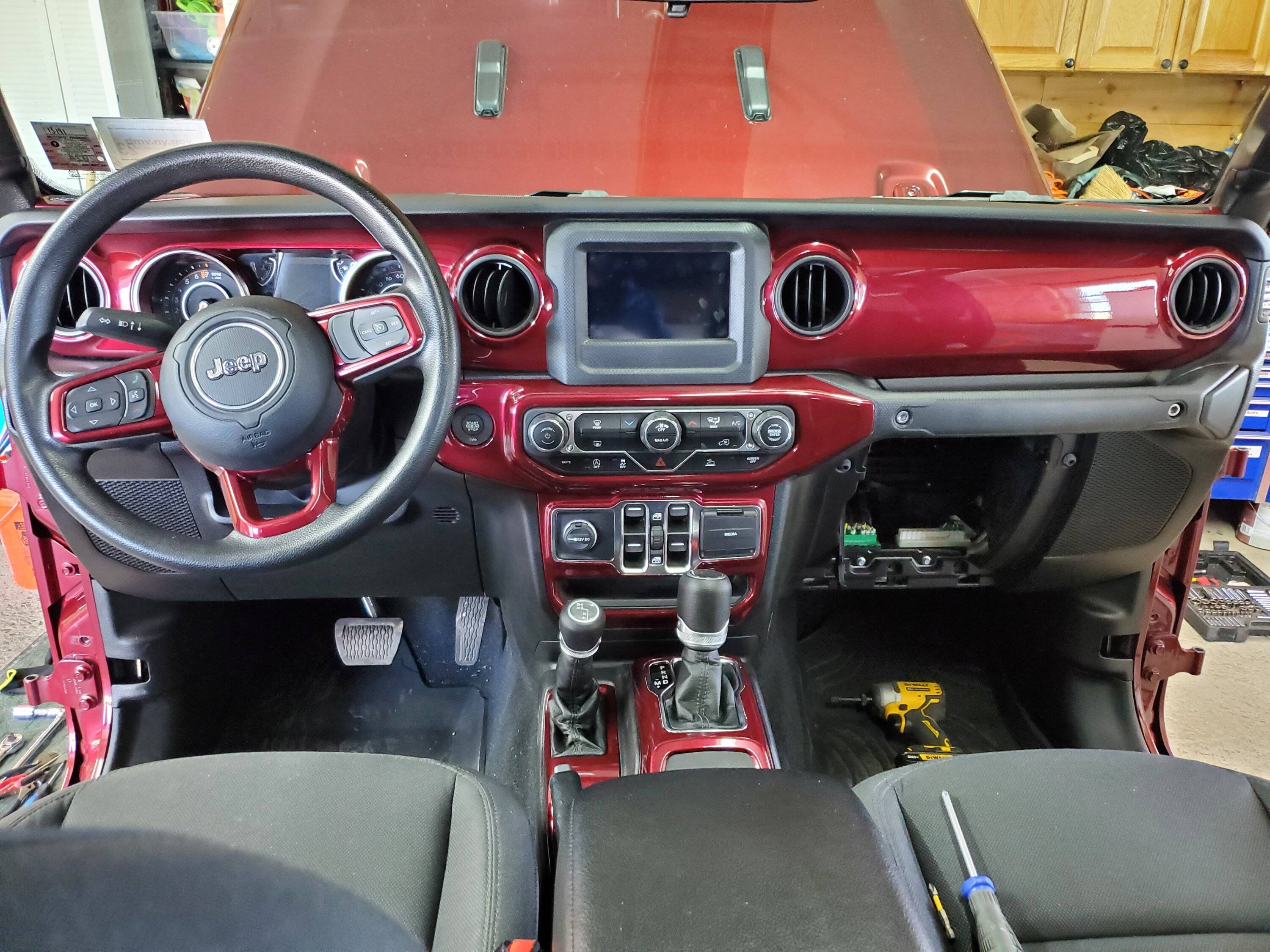 Jeep Gladiator Finally Got to the Interior Paint Job on My Gladiator Willys 20230416_103512