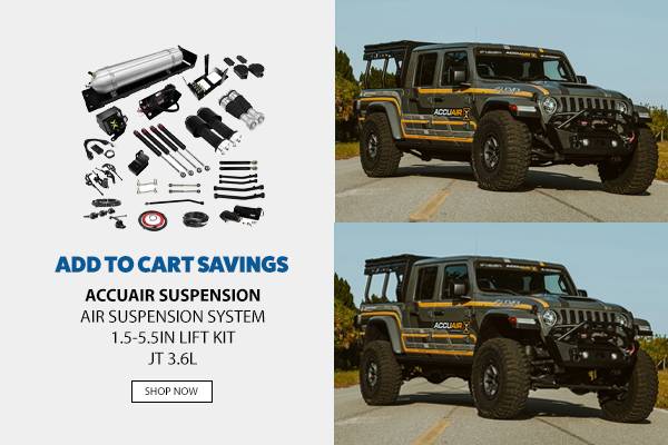 Jeep Gladiator AccuAir Suspension now at Northridge4x4! accuair_JT