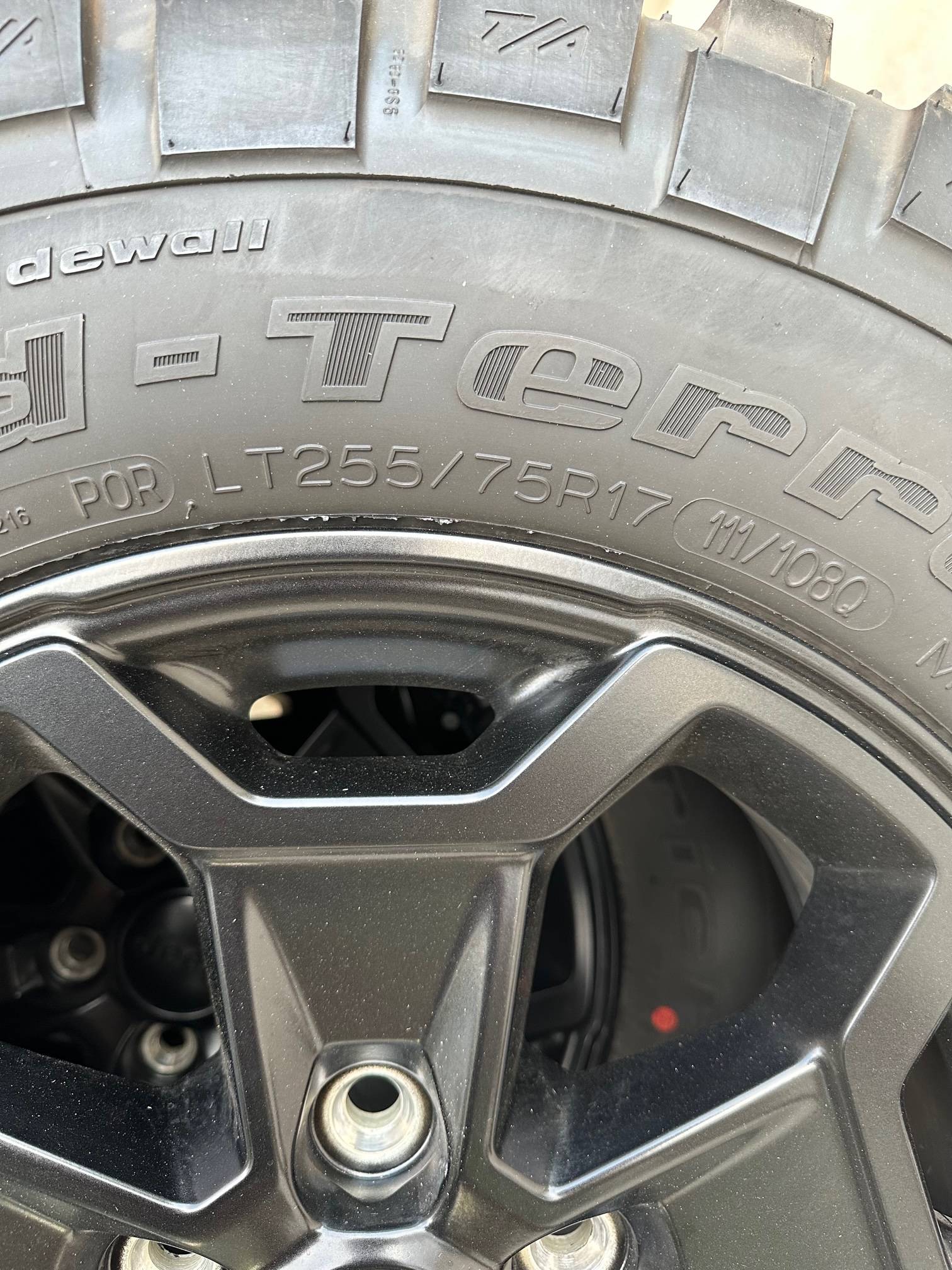 Jeep Gladiator 2023 Jeep Willys OEM Wheels and BFG Tires IMG_2719