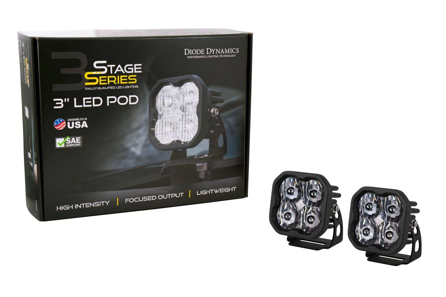 Jeep Gladiator SS3 3" LED Pods | Diode Dynamics BzrB9bl