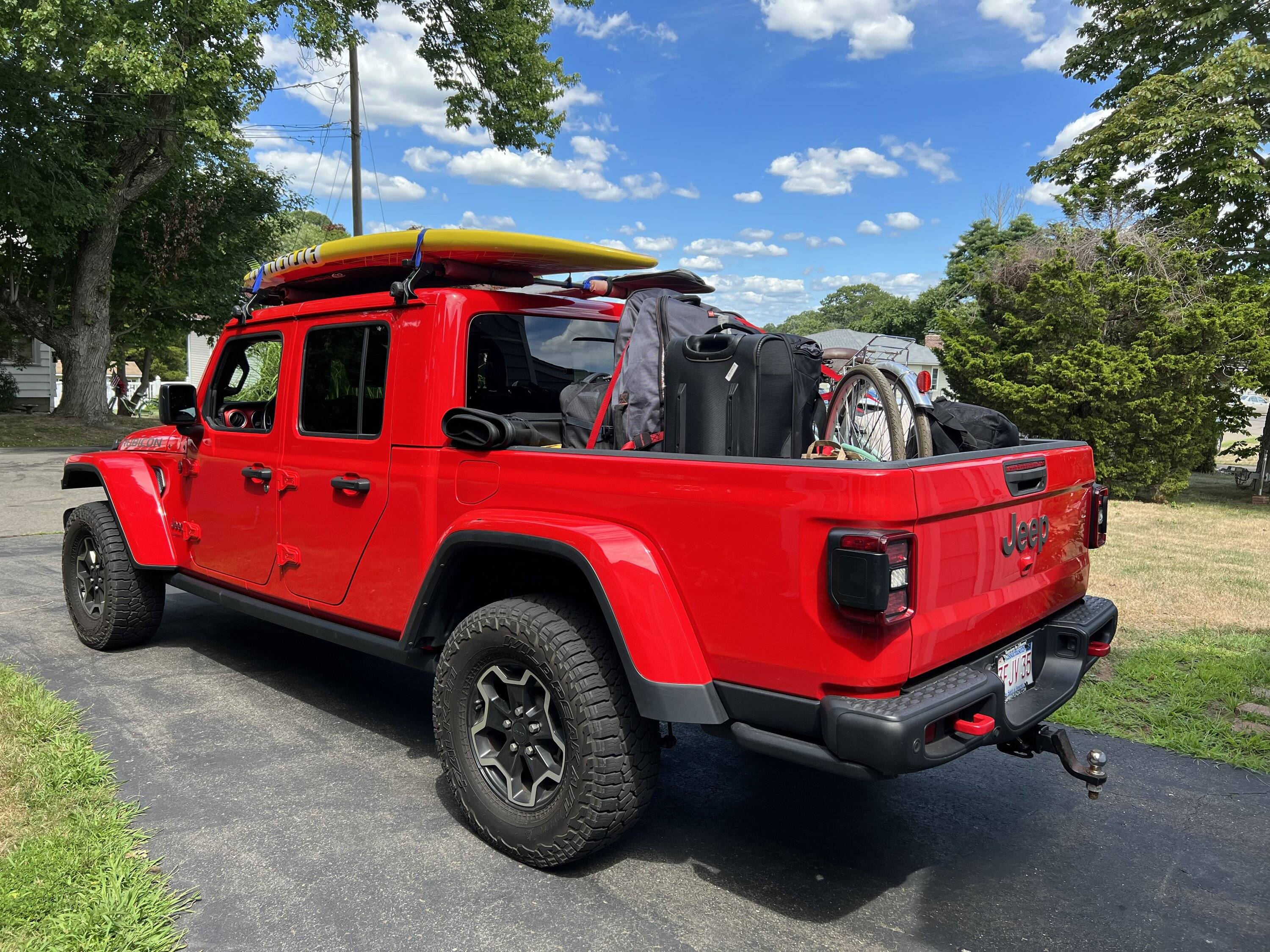 Jeep Gladiator Rain Gutter Roof Rack  on hard top- Safe or not? 1681945512149