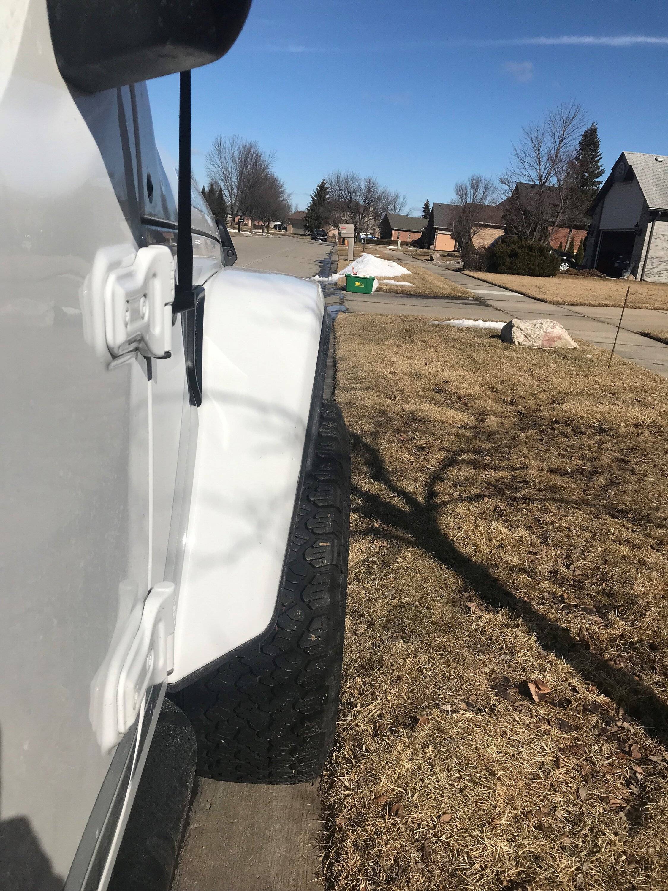Jeep Gladiator Opinions before I order wheels/tires Wheel poke front