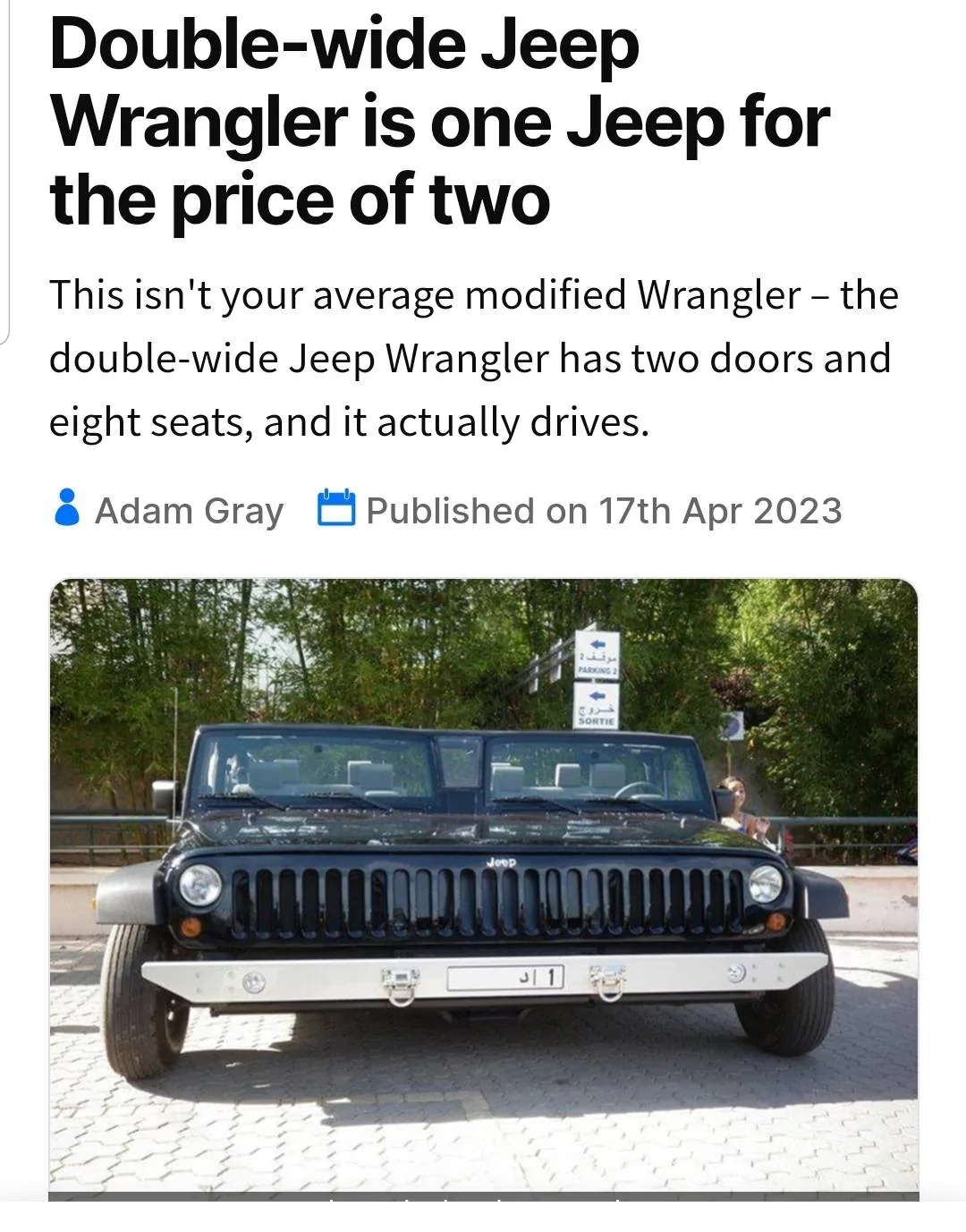 Jeep Gladiator Last Year of the Gladiator (2024) -- says dealer Screenshot_20230422-184050_Edg