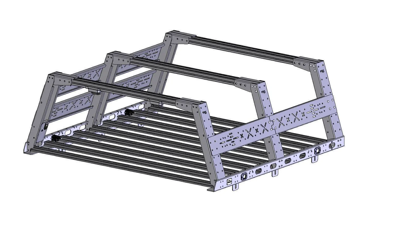 Jeep Gladiator Brand New VRS Bed Rack System by KB Voodoo! (photo heavy) vr bed rack system, 22 inch height (56.5 inch inside width) - with cargo platform