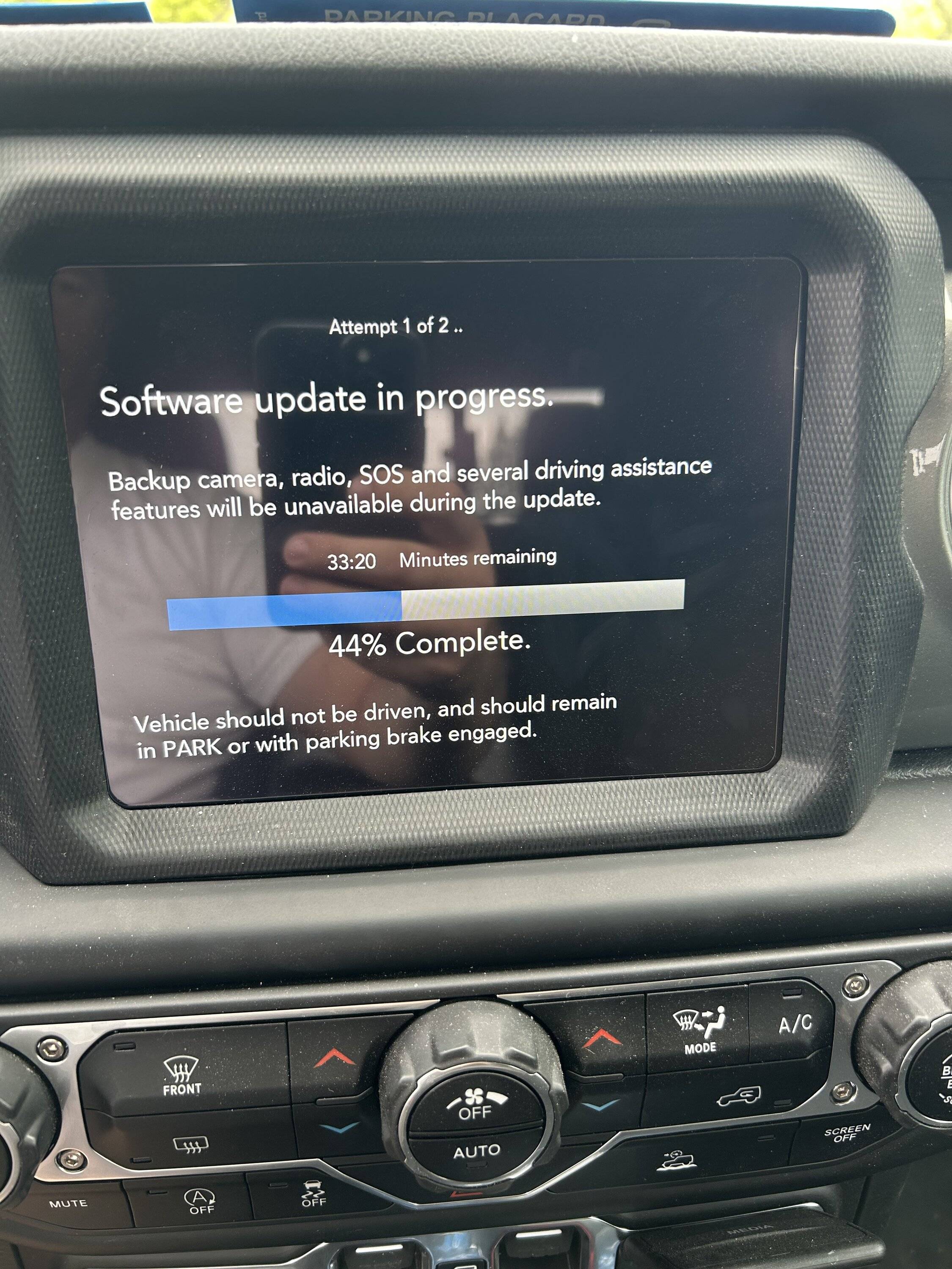 Jeep Gladiator New Gladiator Software Update Prompt IMG_4183