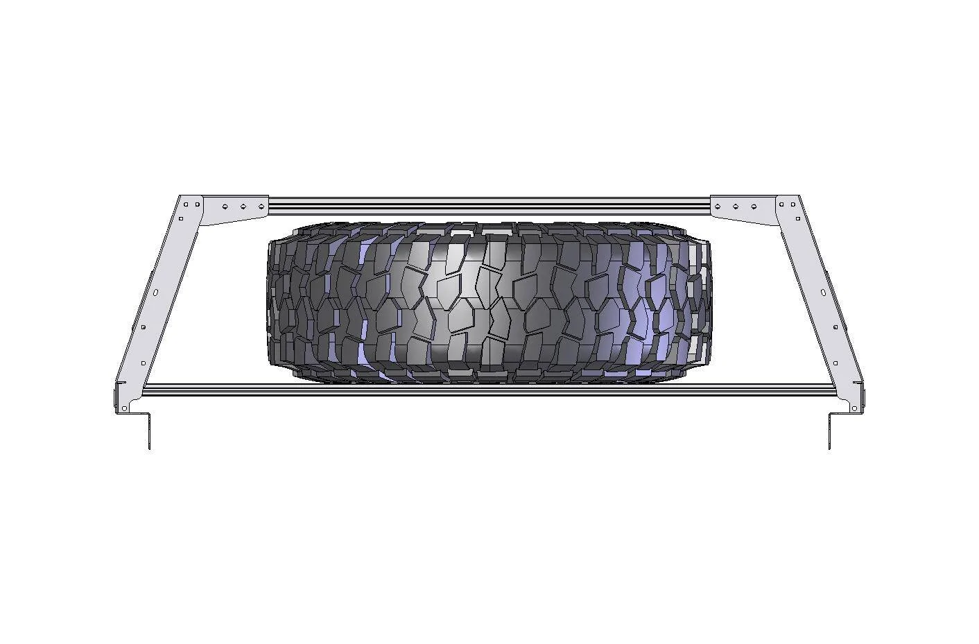 Jeep Gladiator Brand New VRS Bed Rack System by KB Voodoo! (photo heavy) vr steel bed rack system, 18 inch height (56.5 inch inside width) with spare, rear
