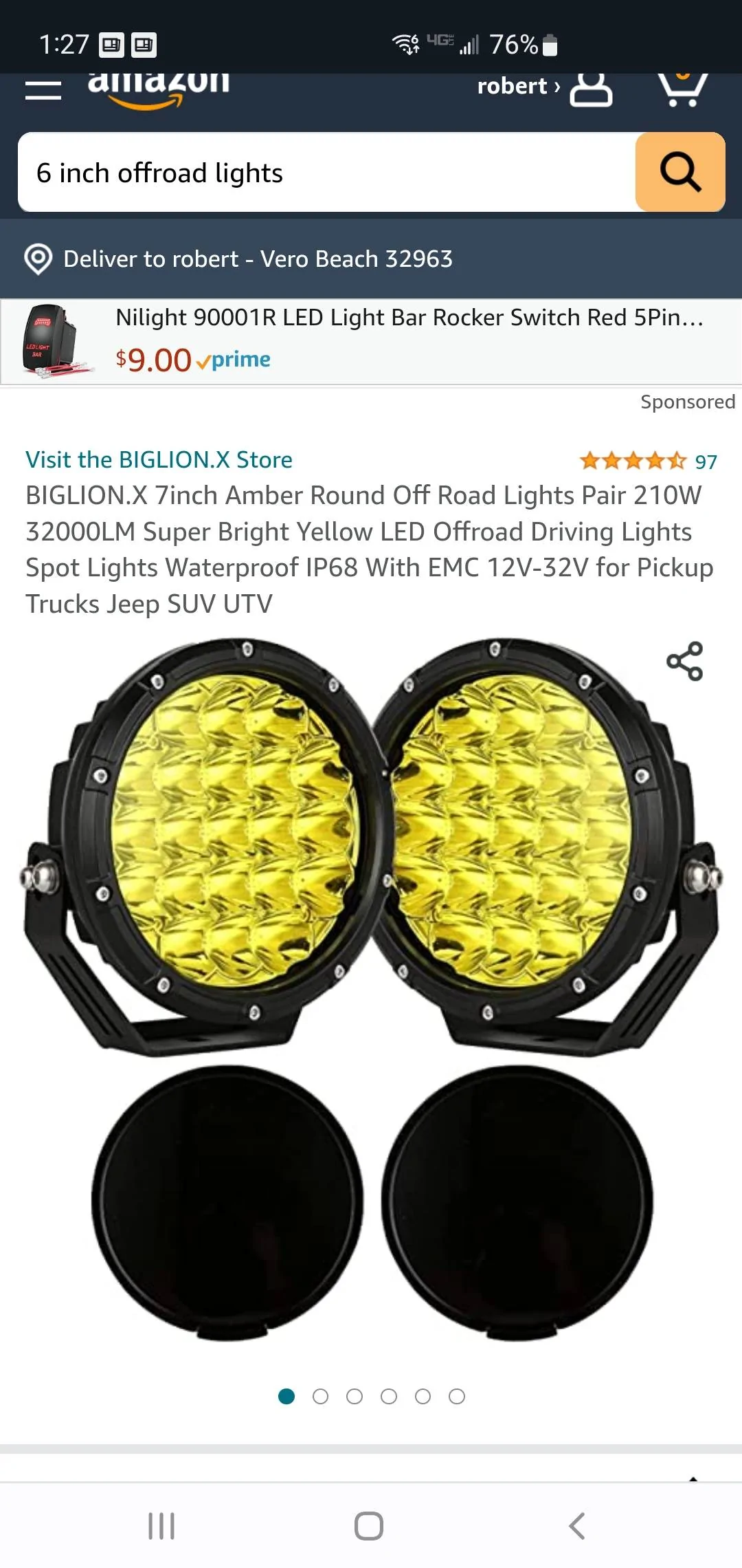 Jeep Gladiator What driving or combo flood/spot lights are everyone running? Screenshot_20221211-012712_Chrom