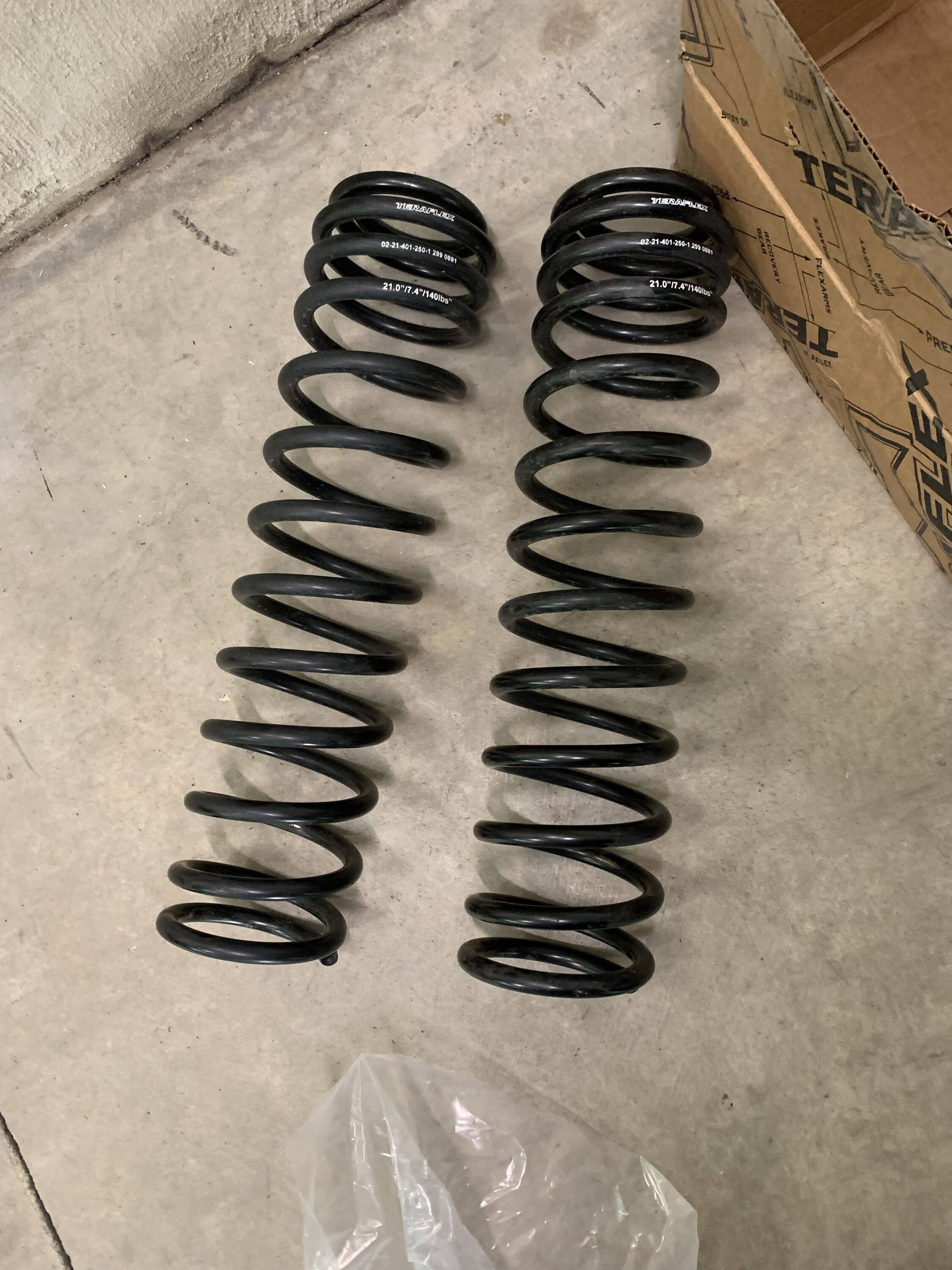 Jeep Gladiator Teraflex 2.5” springs IMG_5482