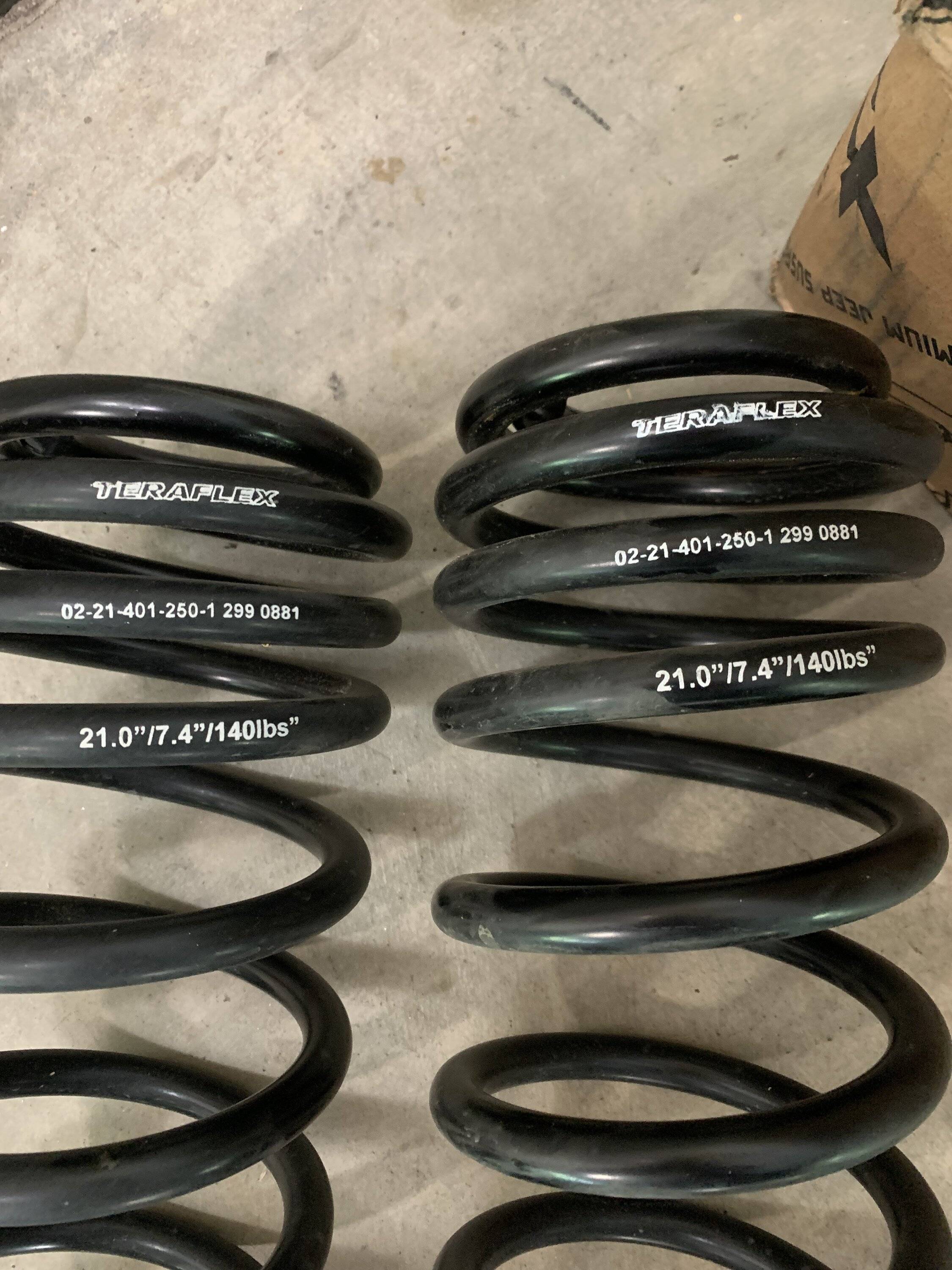 Jeep Gladiator Teraflex 2.5” springs IMG_5481