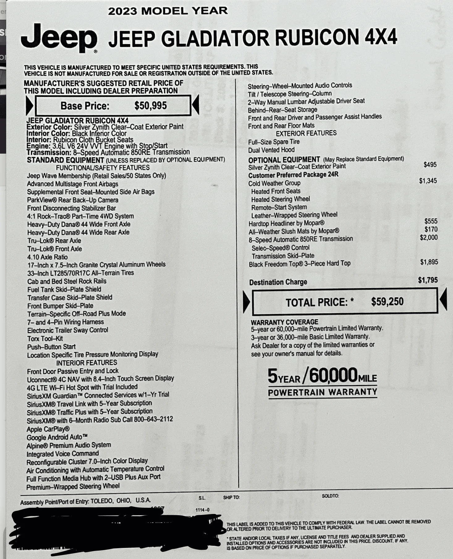 Jeep Gladiator Good Deal in Tennessee... Screenshot 2023-04-27 at 10.00.04 AM