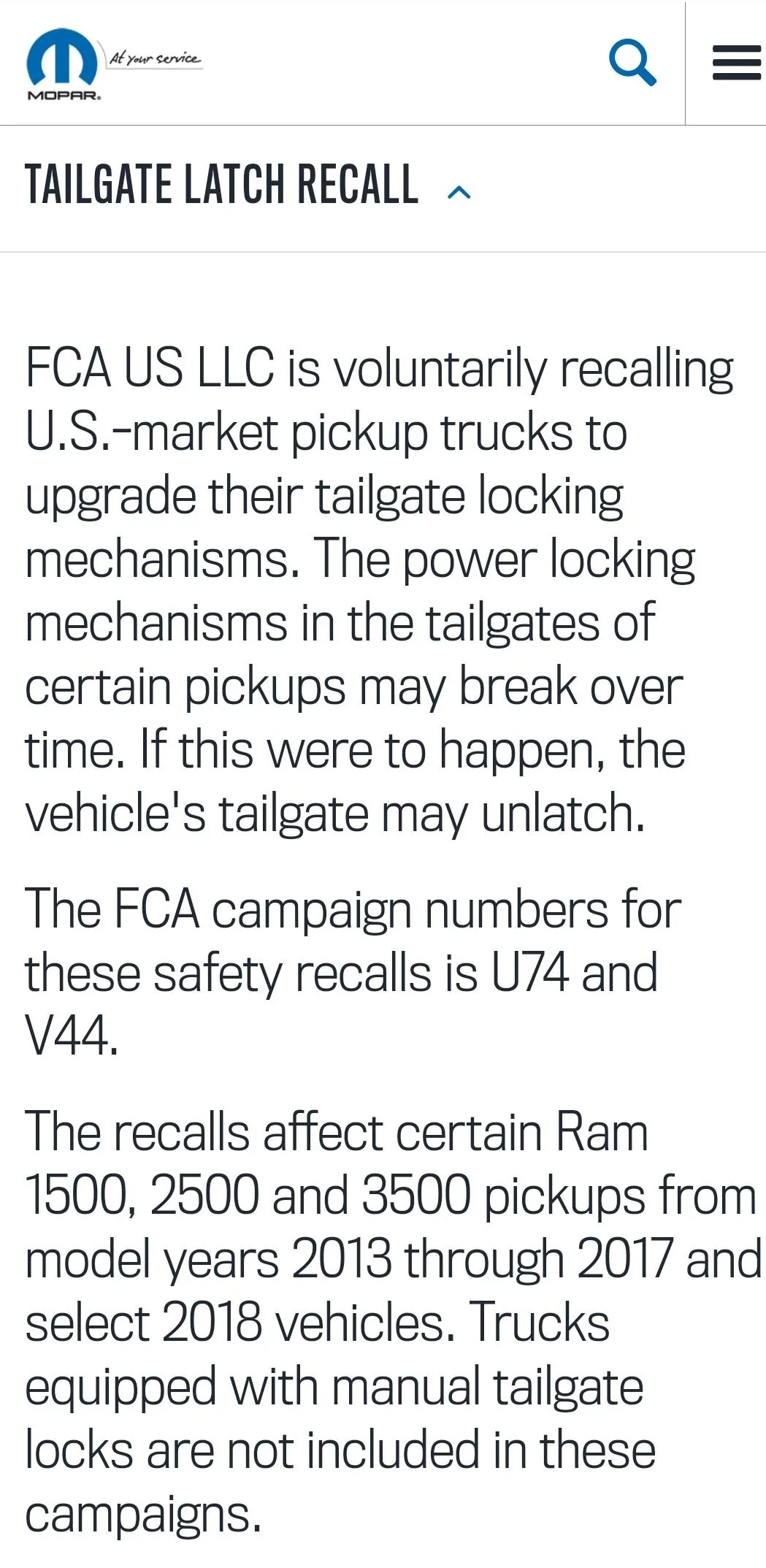 Jeep Gladiator CP4 Fuel Pump EcoDiesel Recall Screenshot_20230427_115307_Chrom