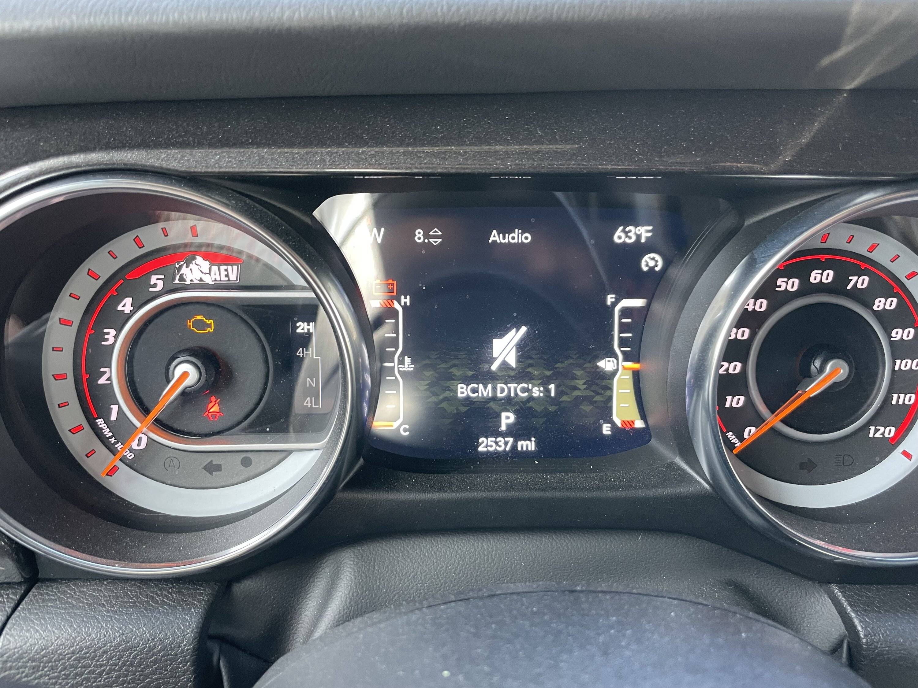 Jeep Gladiator TCS light limp mode and codes IMG_2690